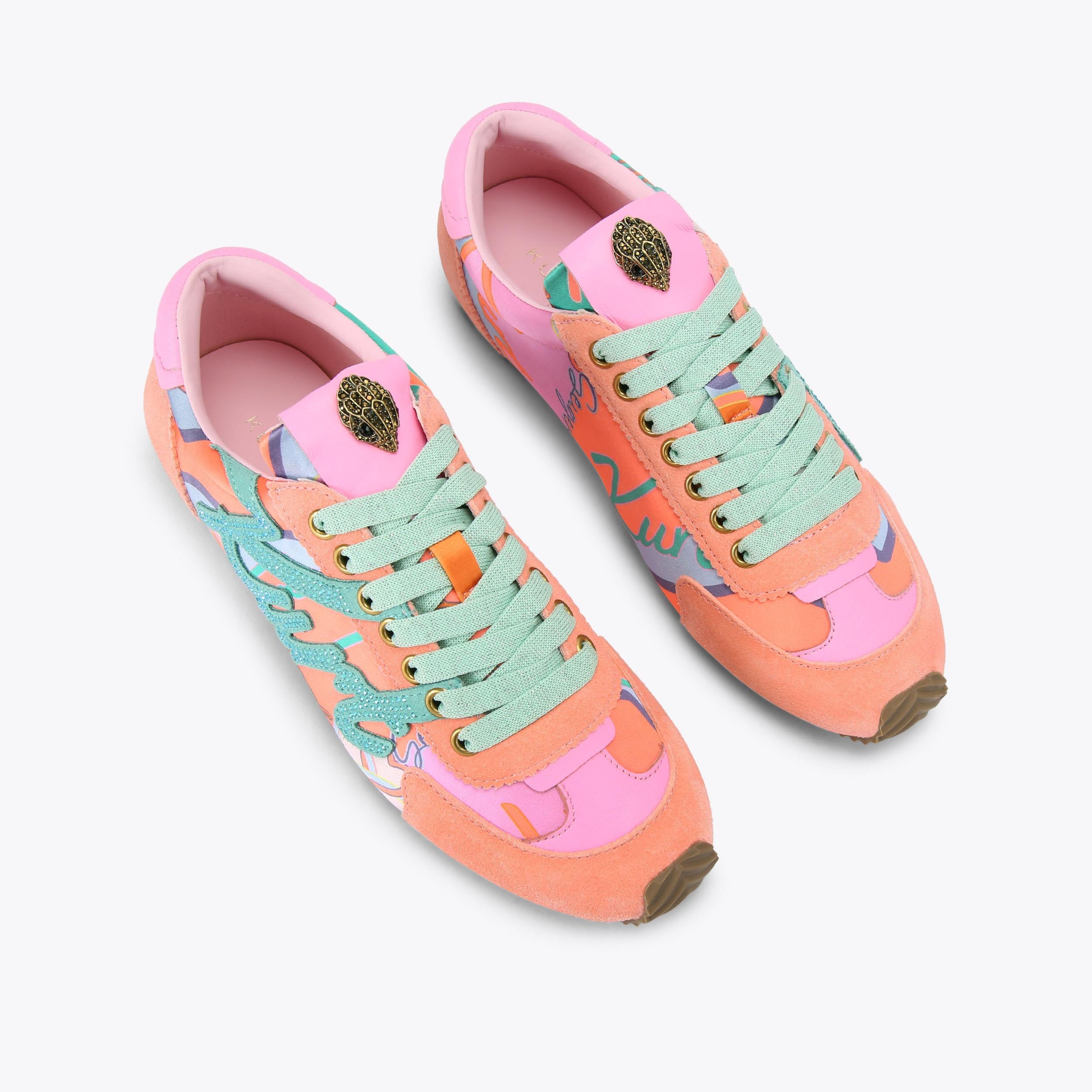 Islington — Multicolour Satin Sneaker, view 4