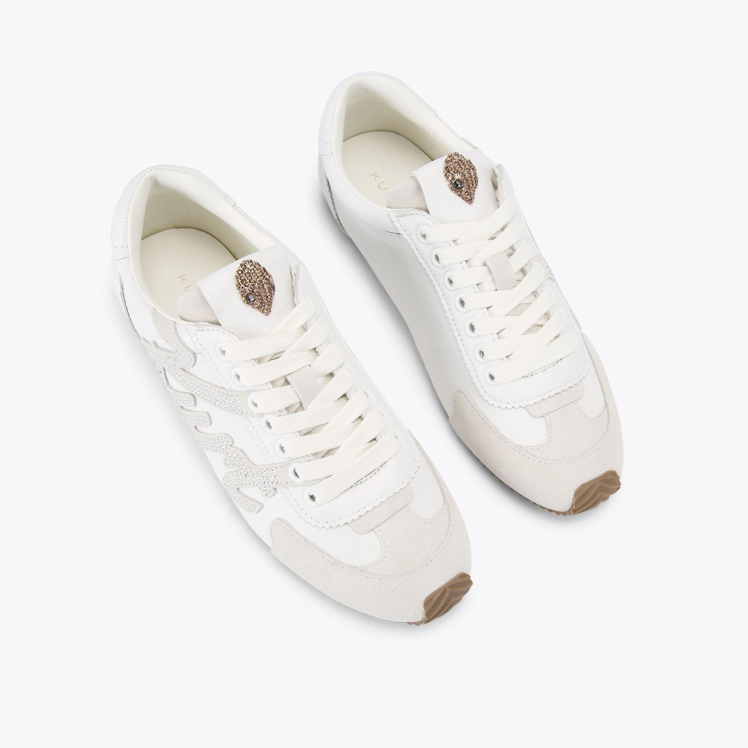 Islington — White Leather Sneaker, view 4