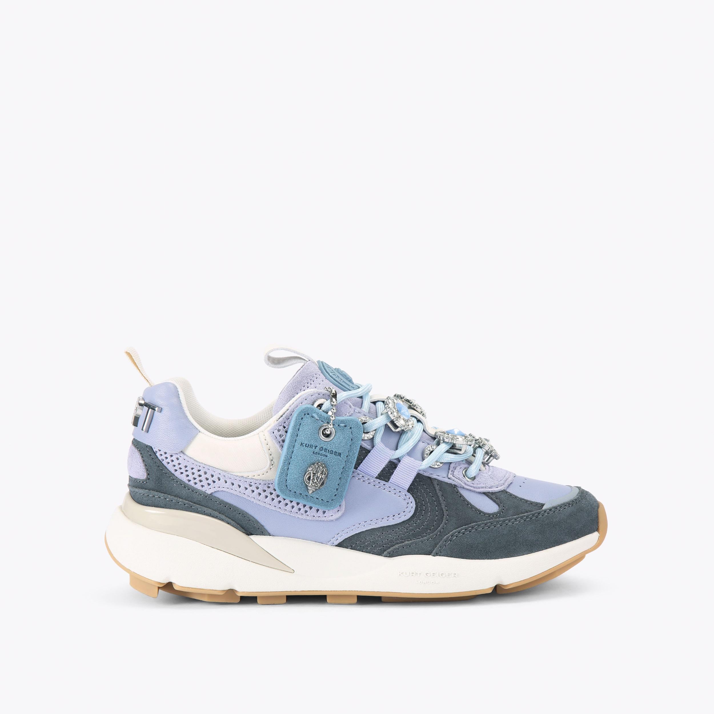 Kurt Runner — Lilac Multi Panel Sneaker, side profile