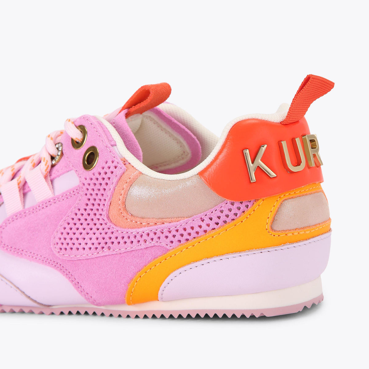 Kurt Slim Runner — Pink Combination Suede Sneaker, detail