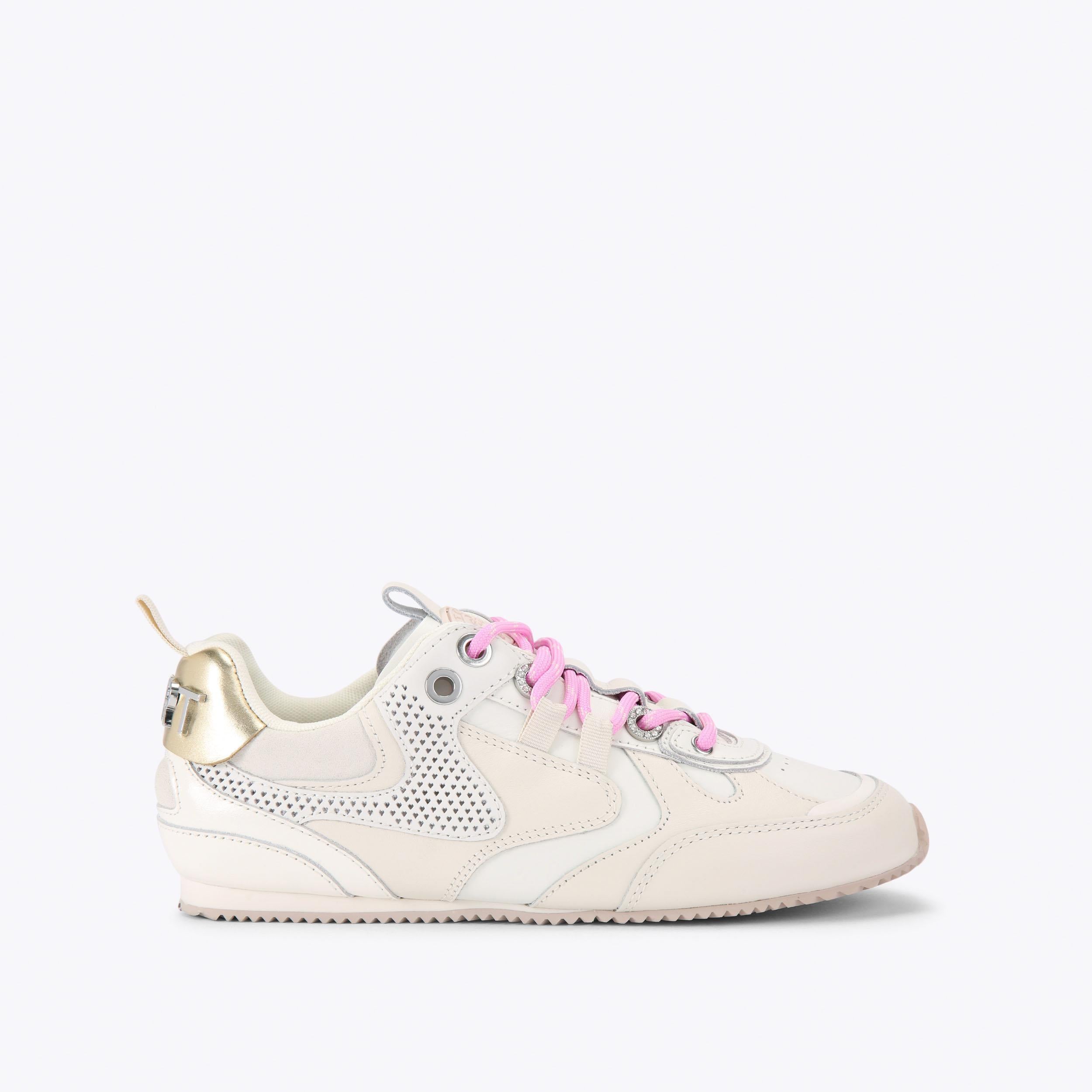 Kurt Slim Runner — White Leather Sneaker, side profile