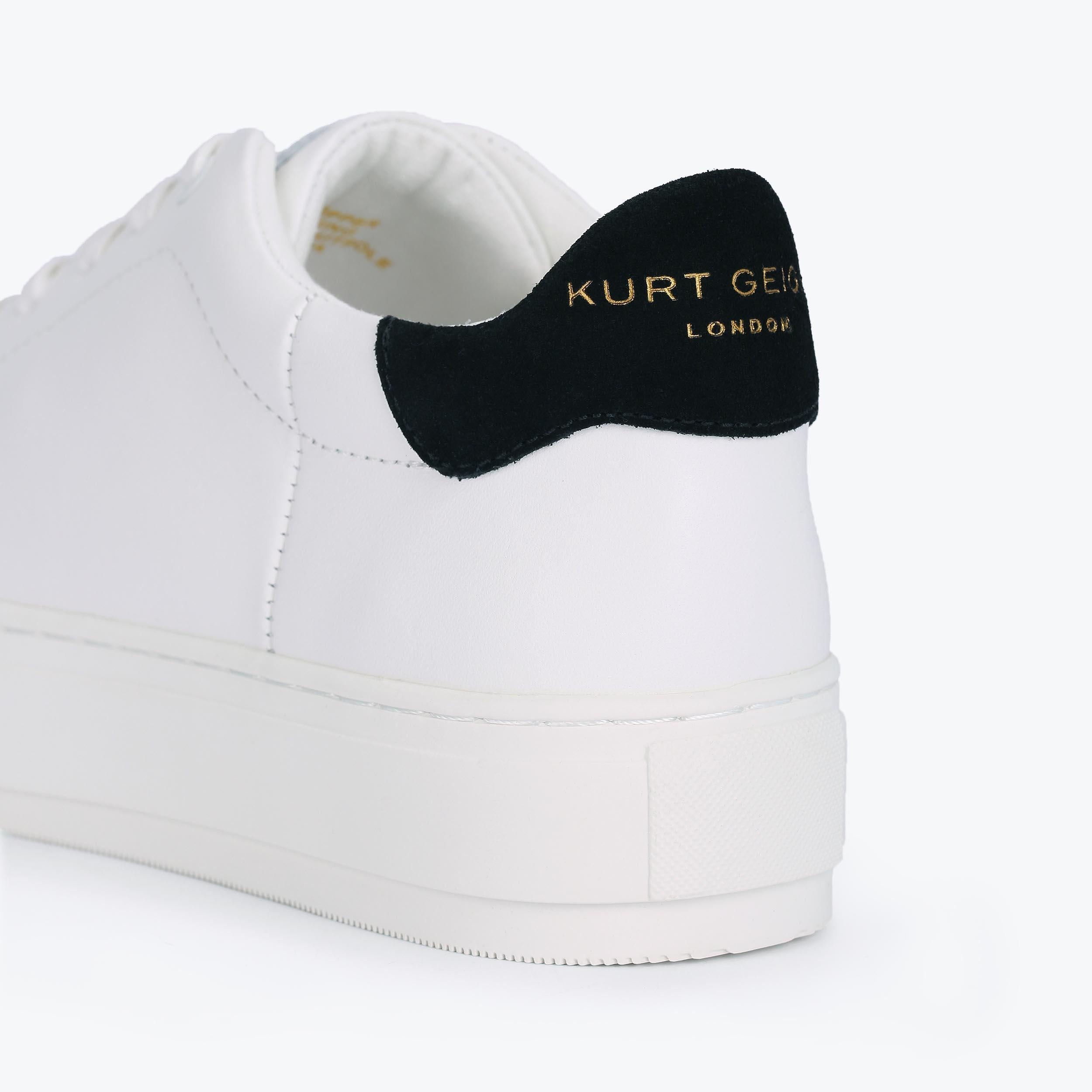 Laney — White Leather Sneaker, detail