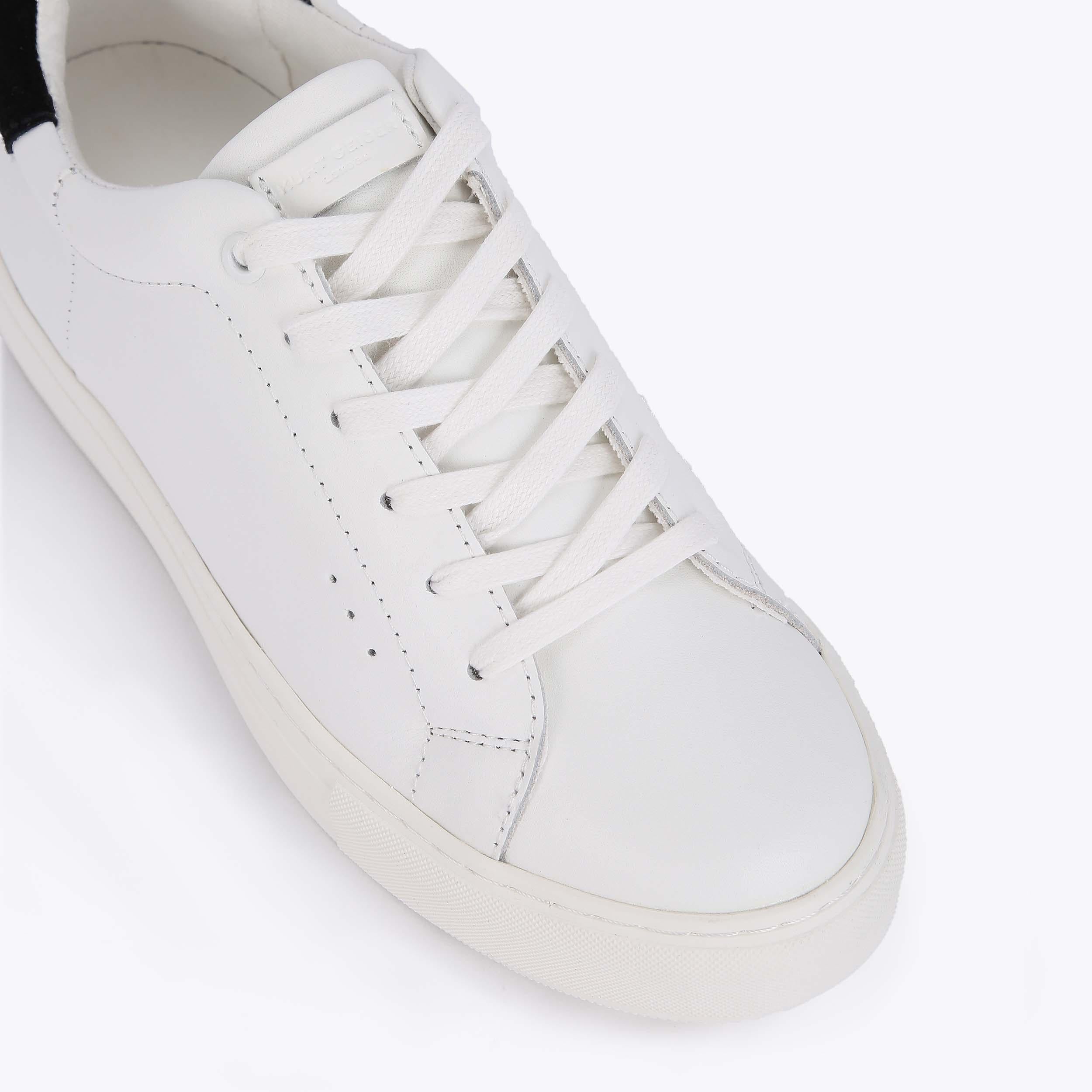 Laney — White Leather Sneaker, view 5