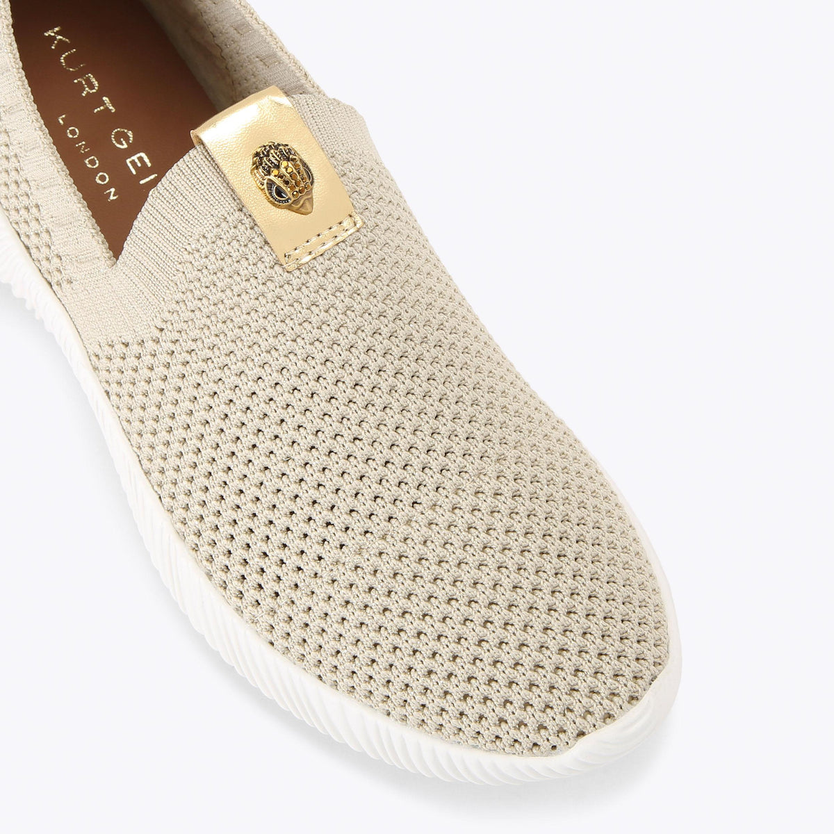 Lorna — Gold Fabric Sneaker, view 5