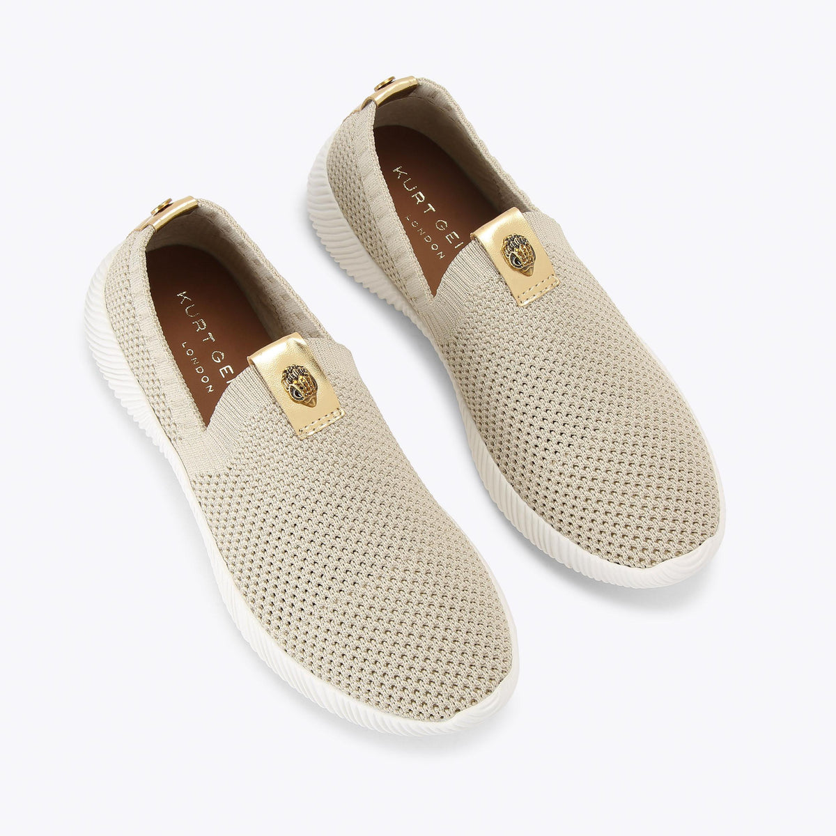 Lorna — Gold Fabric Sneaker, view 4