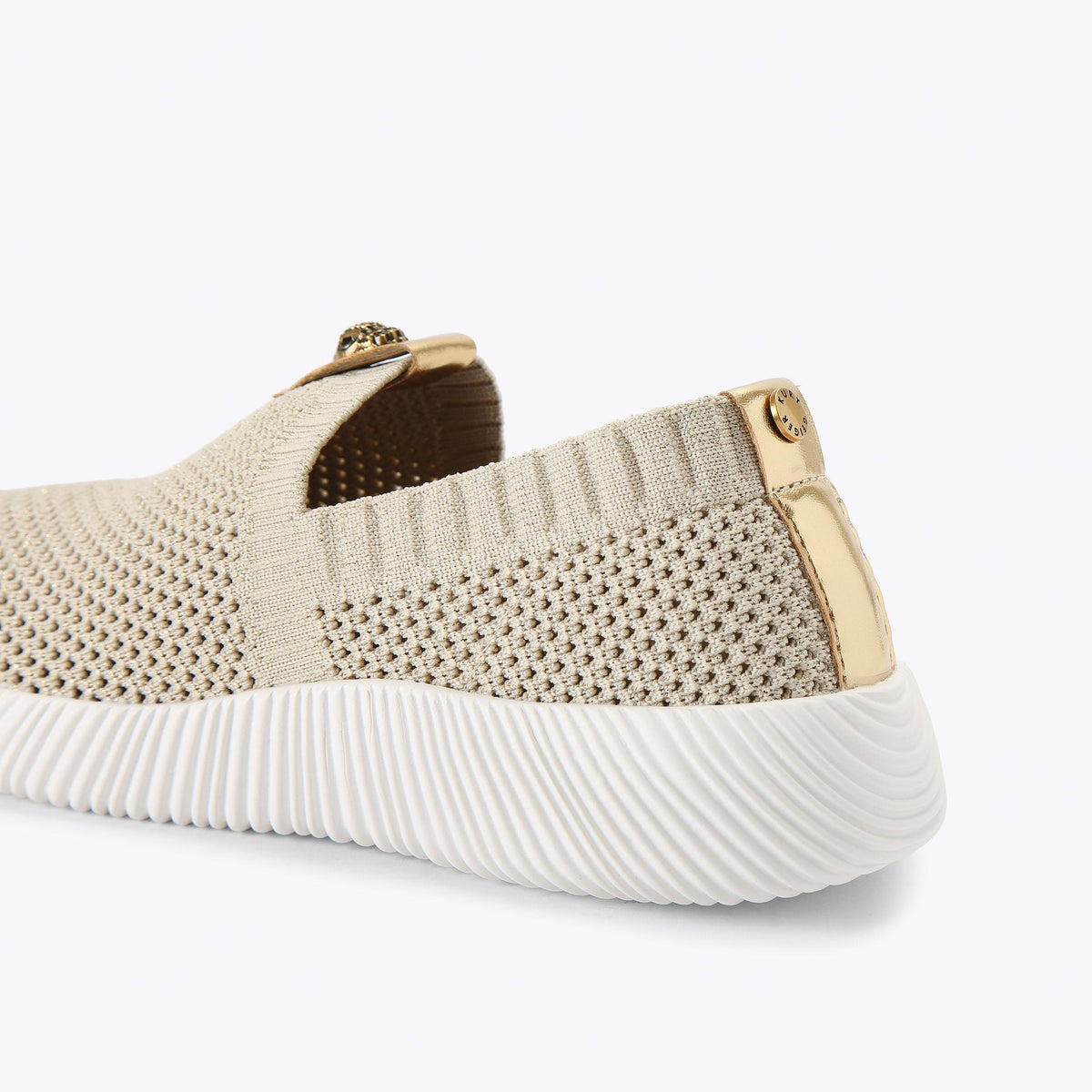Lorna — Gold Fabric Sneaker, detail