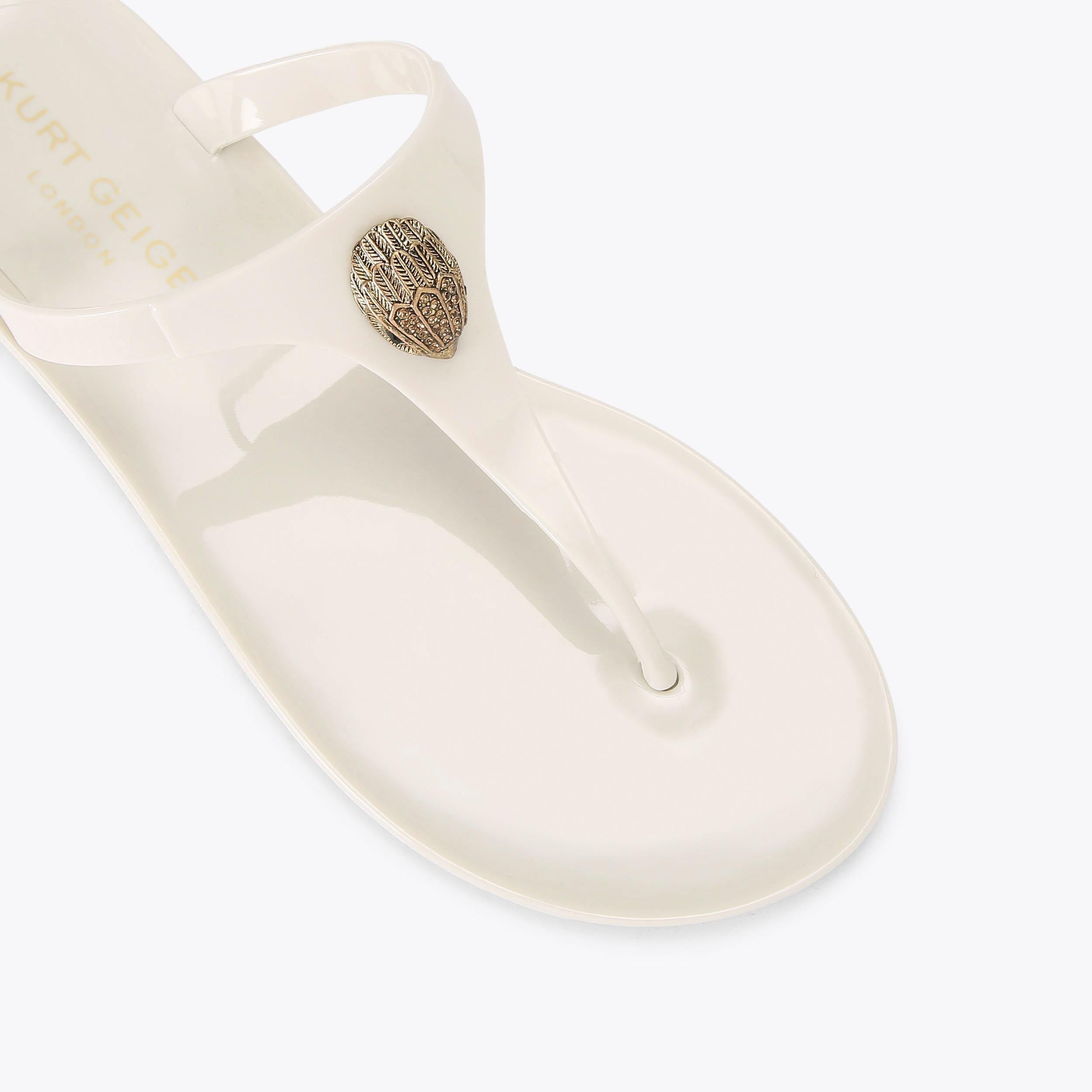 Maddison T-Bar — Bone Crystal Sandal, view 4