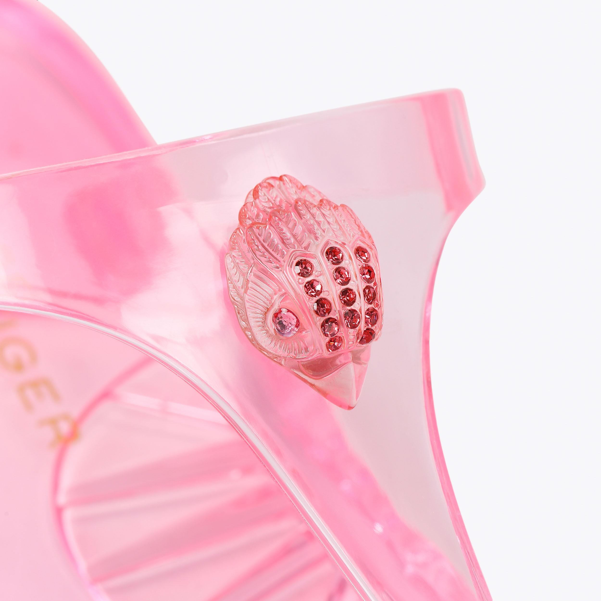 Maddison T-Bar — Pink Crystal Sandal, view 6