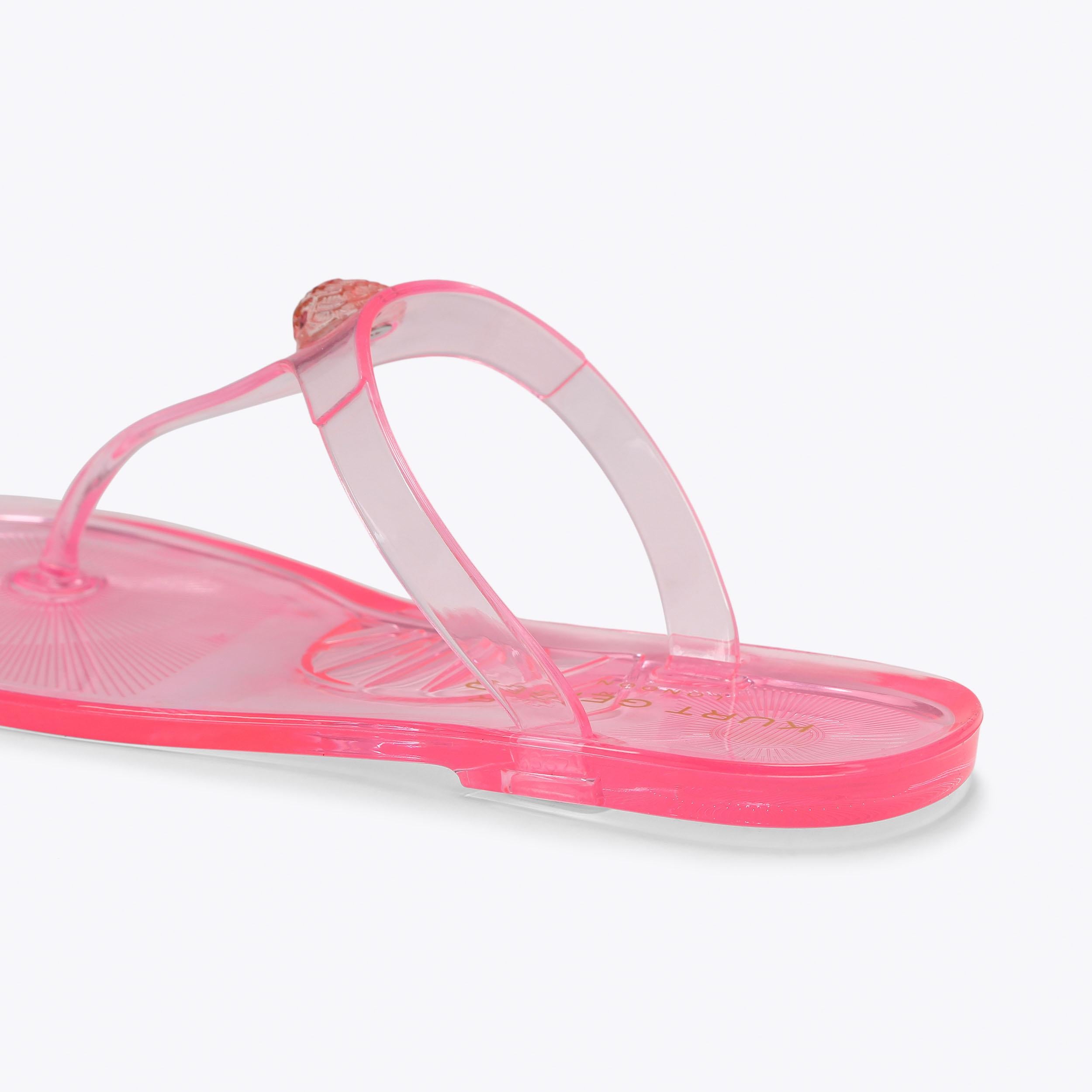 Maddison T-Bar — Pink Crystal Sandal, detail