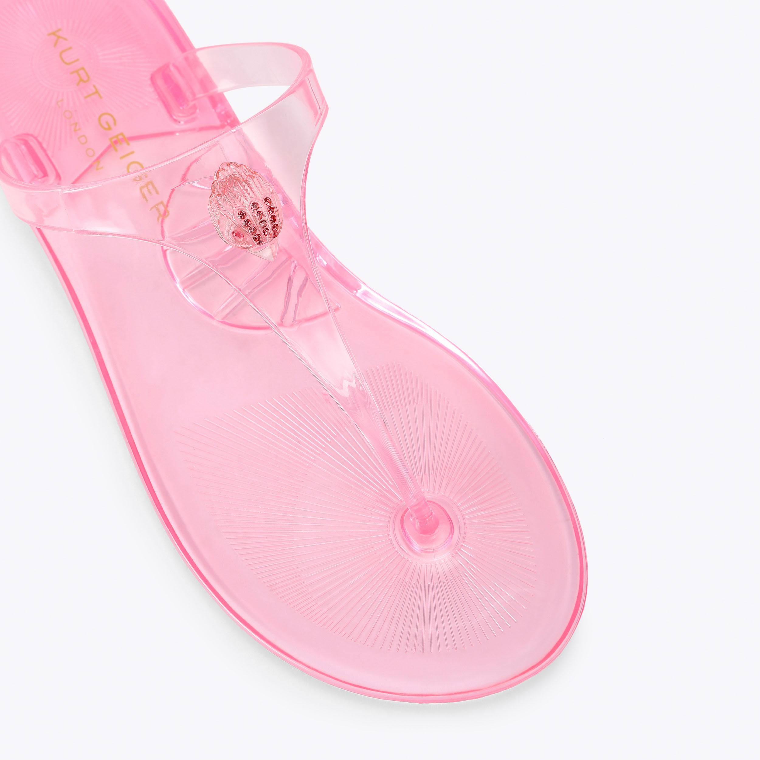 Maddison T-Bar — Pink Crystal Sandal, view 5