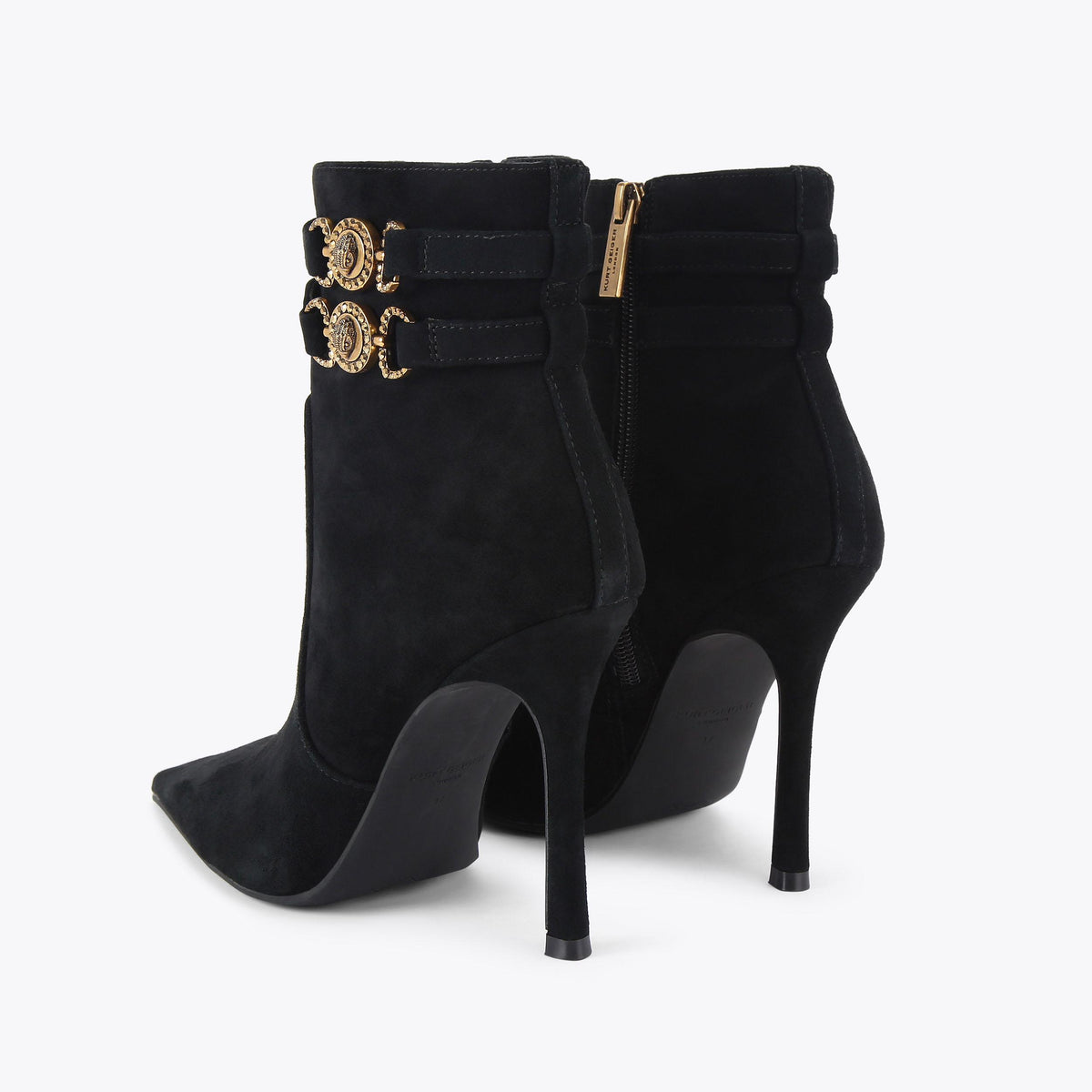Mansion Ankle Boot — Black Suede Ankle Boot, detail