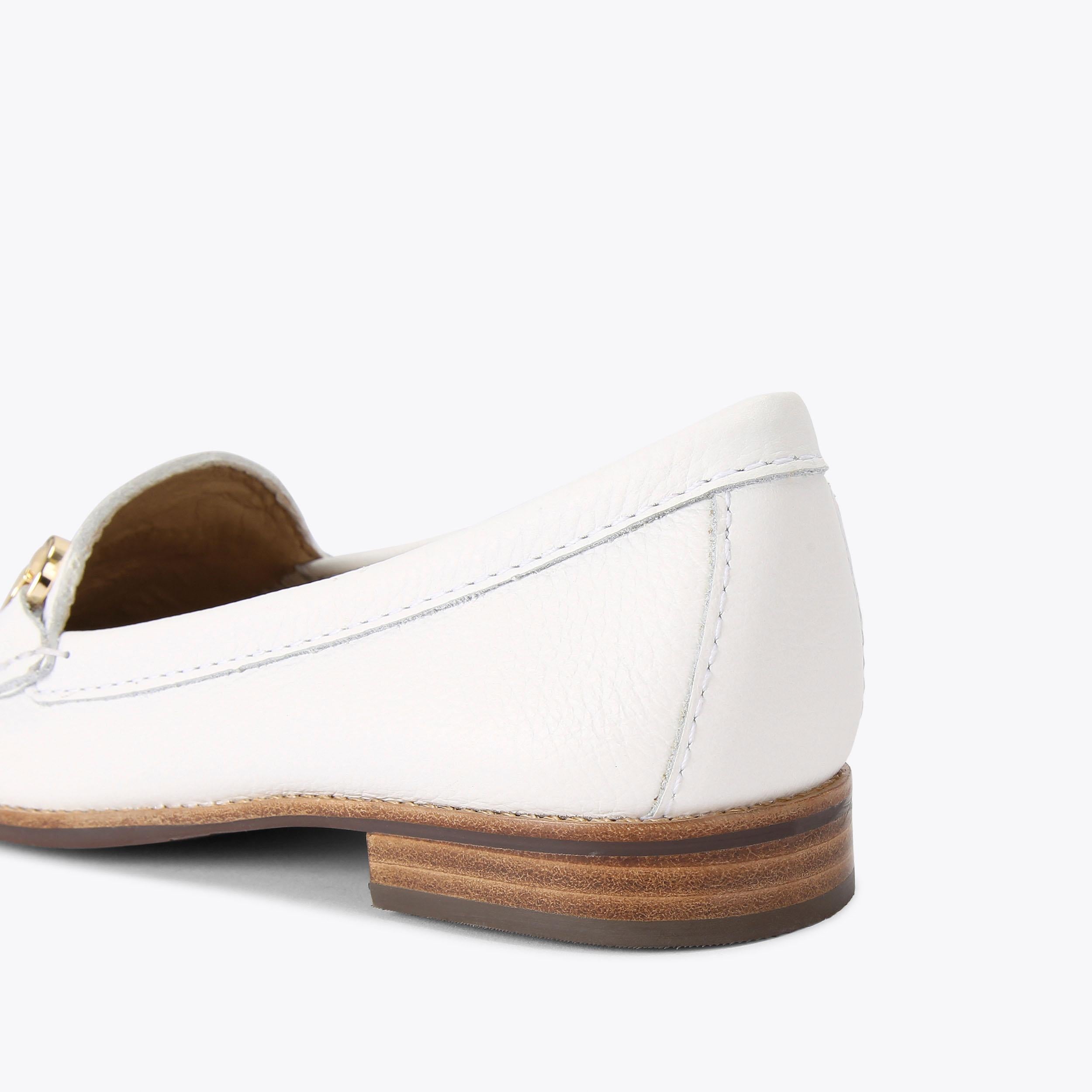KG Kurt Geiger Matilda — White Leather Loafer, detail