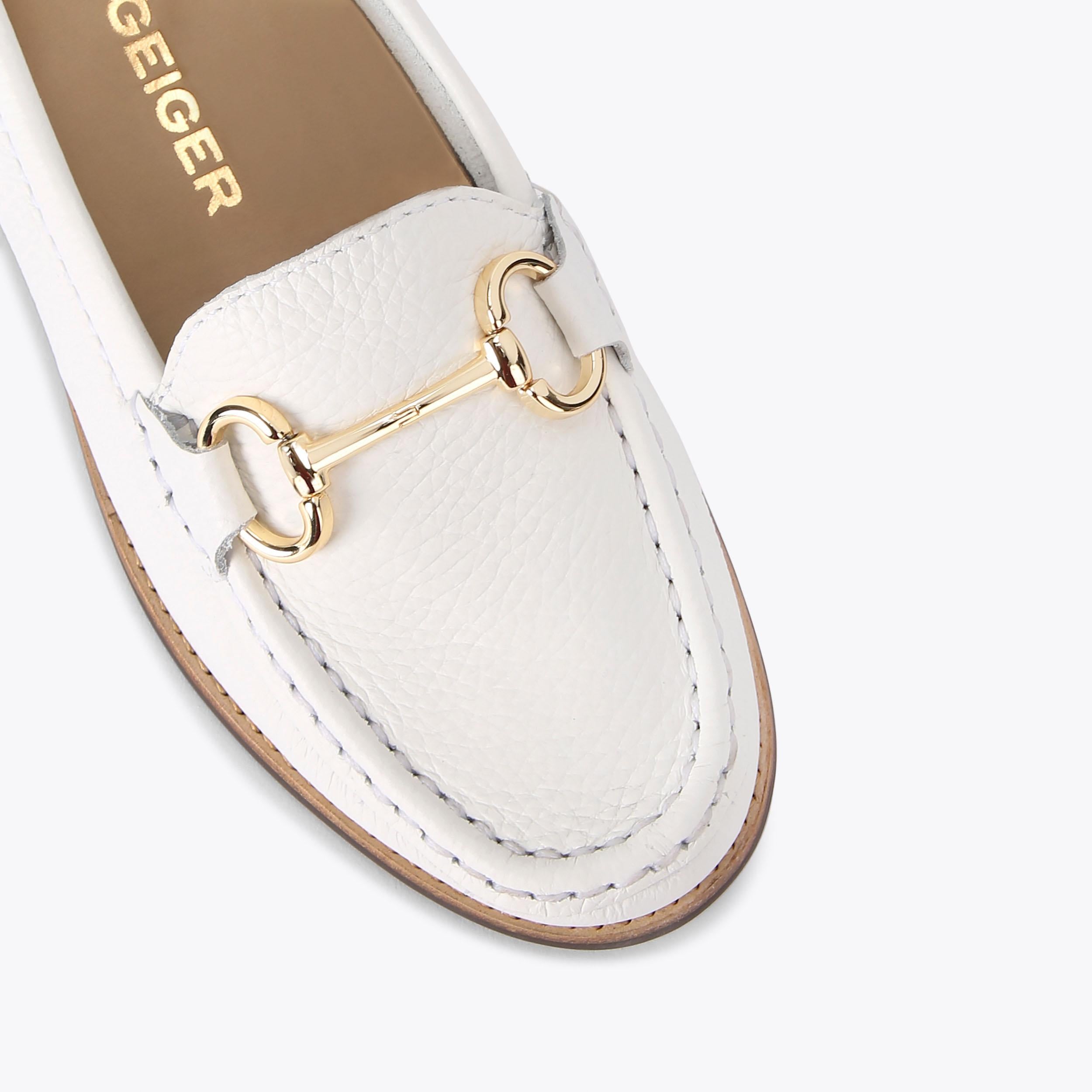 KG Kurt Geiger Matilda — White Leather Loafer, view 5