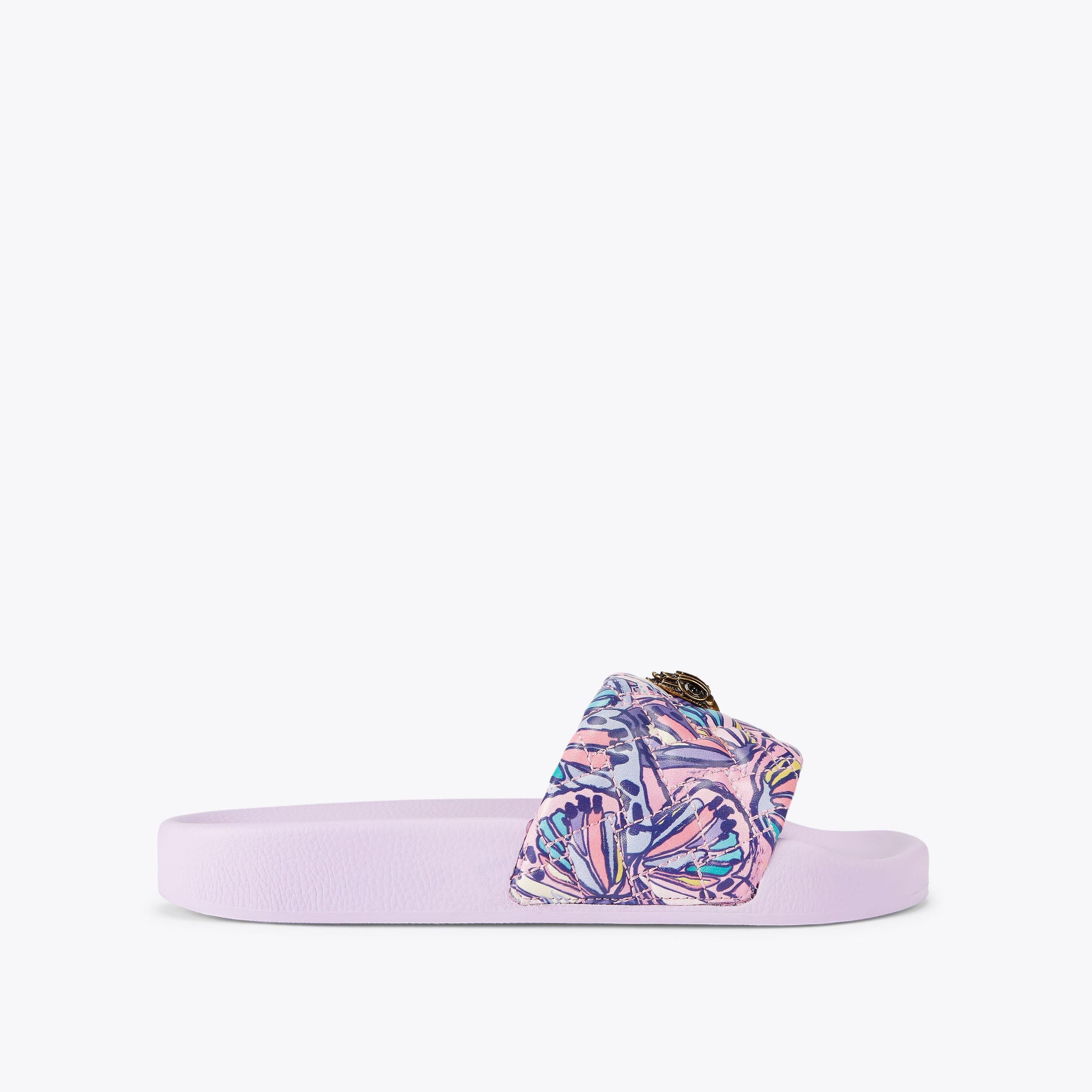Meena Eagle — Lilac Butterfly Print Sandal, side profile