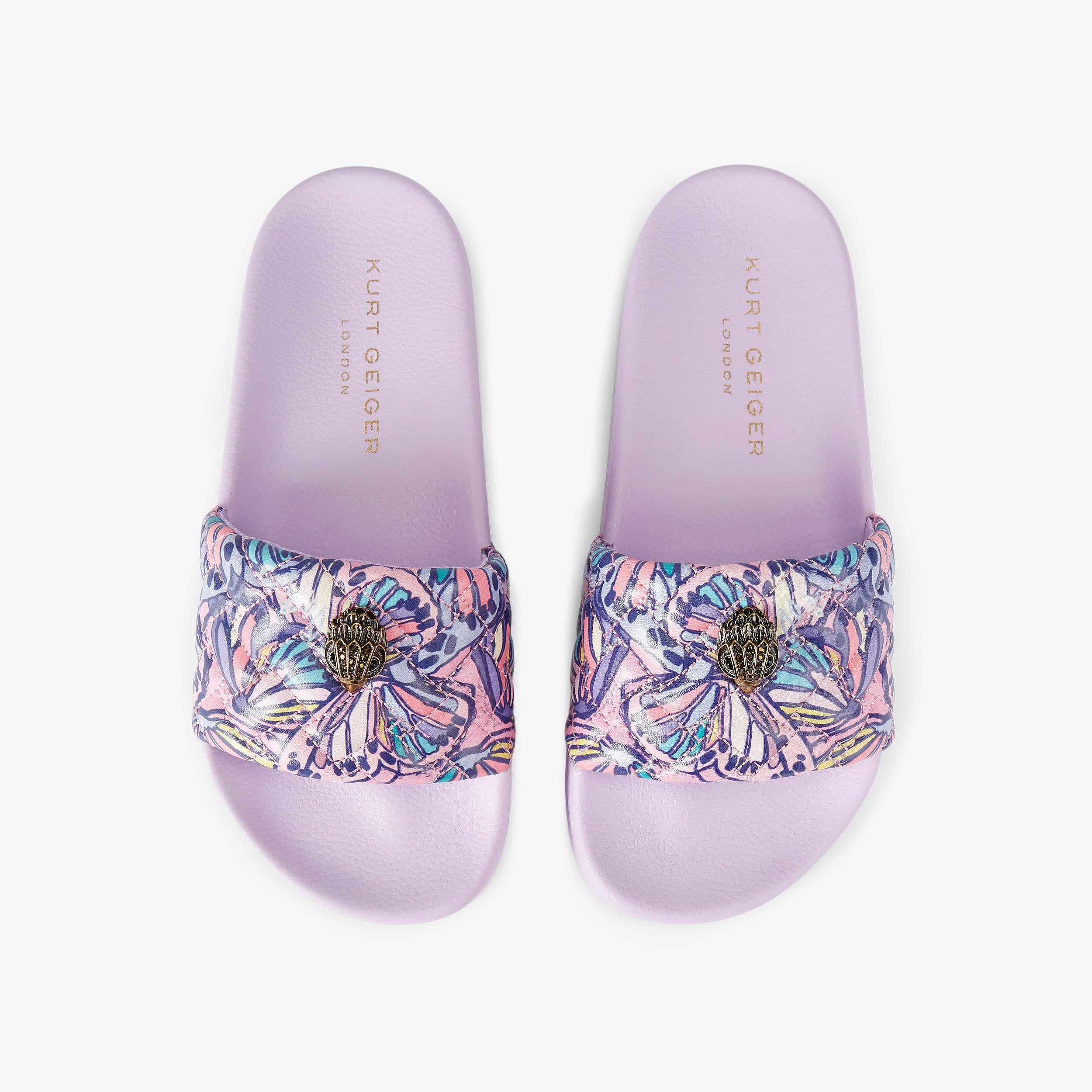 Meena Eagle — Lilac Butterfly Print Sandal, view 4