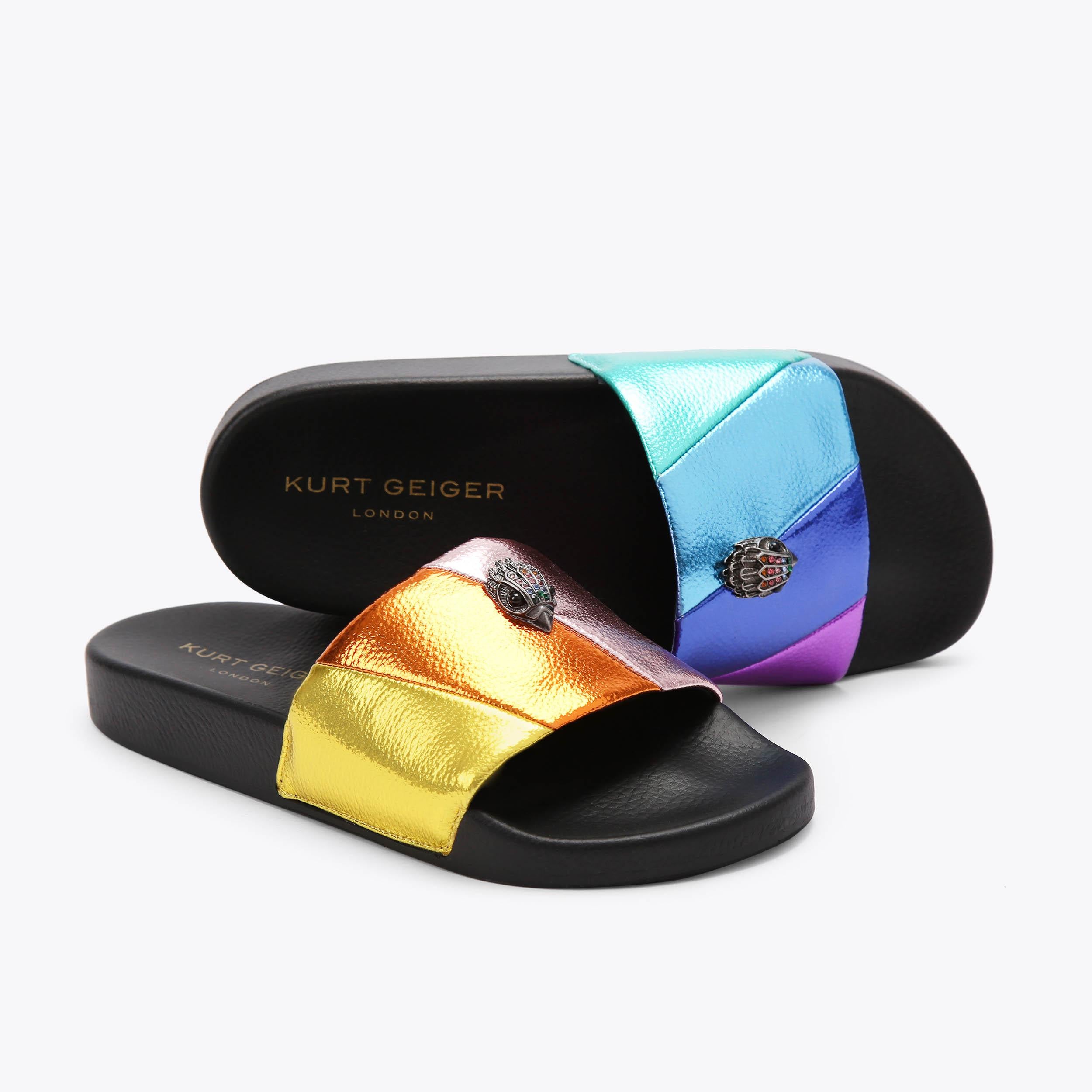 Meena Eagle — Rainbow Striped Slide, view 5