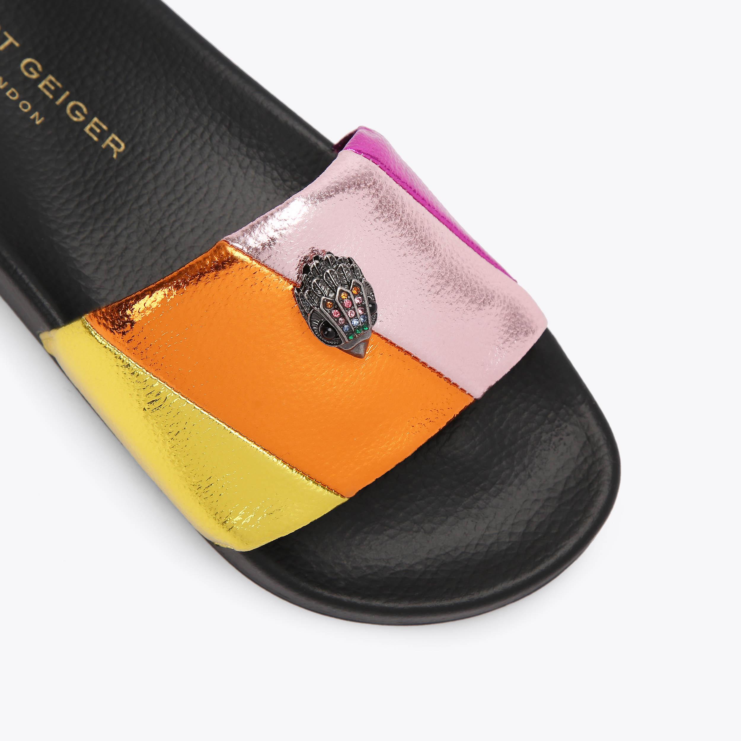 Meena Eagle — Rainbow Striped Slide, detail