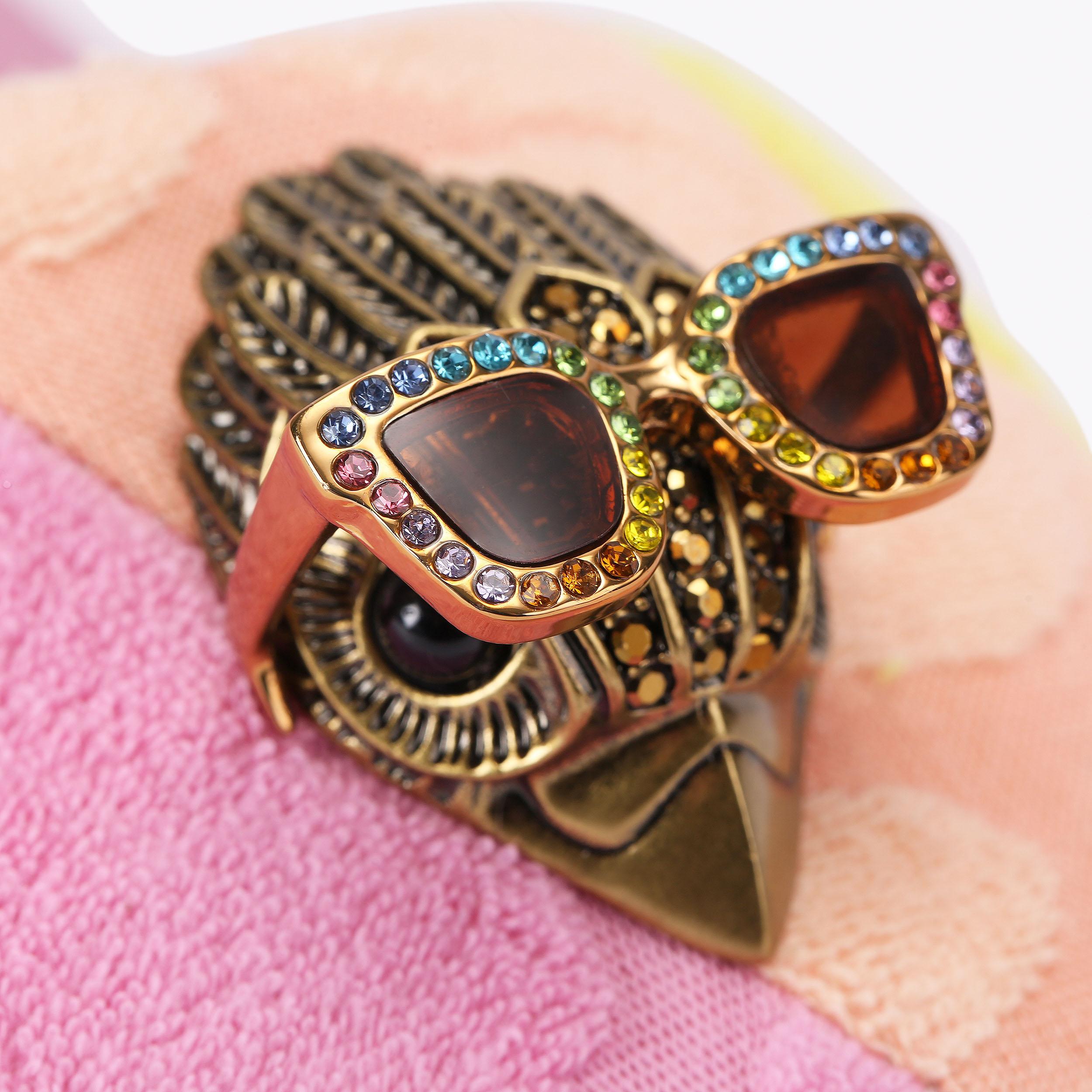 Meena Eagle Platform — Pink Fabric Slide, view 6