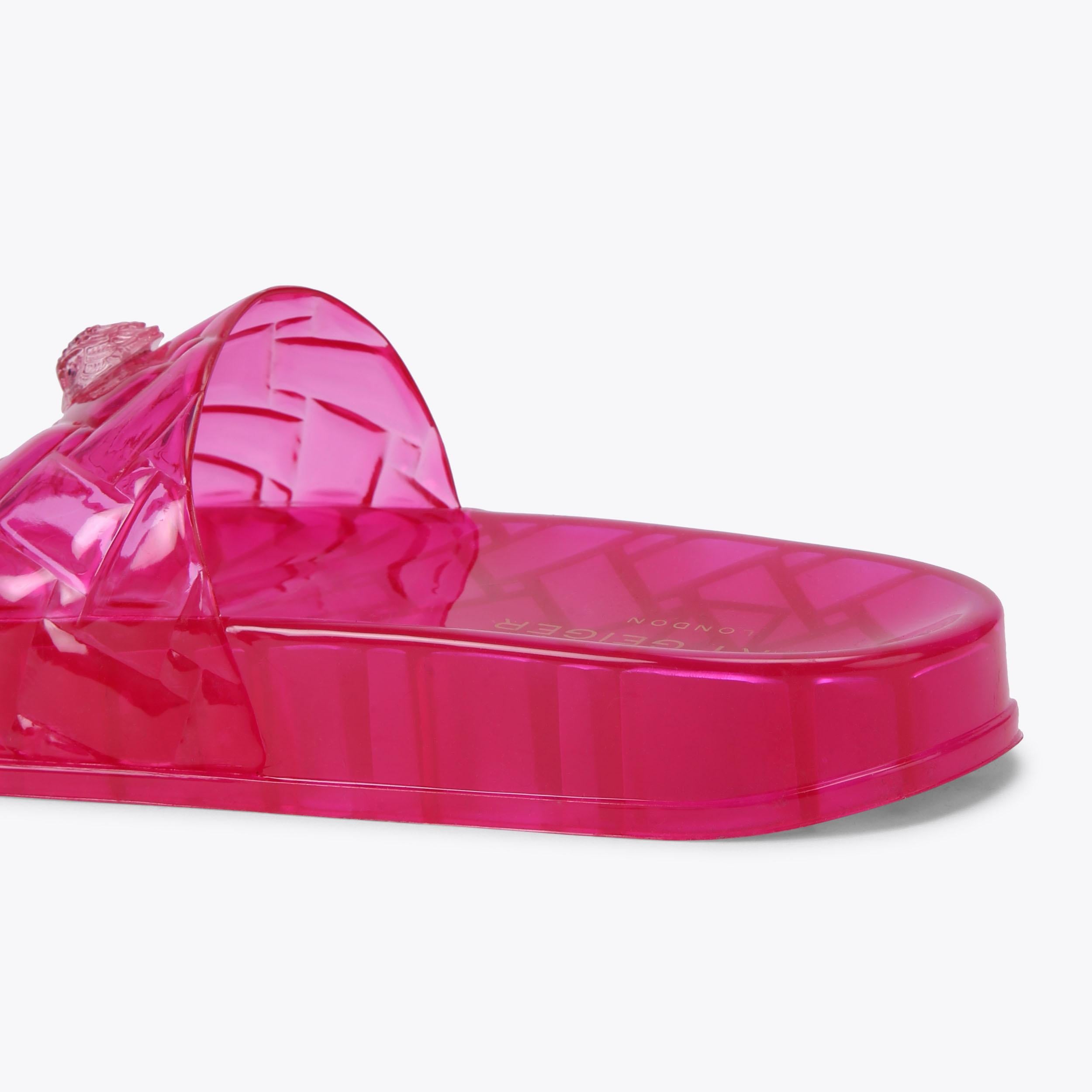 Meena Jelly — Fuchsia Crystal Slide, detail