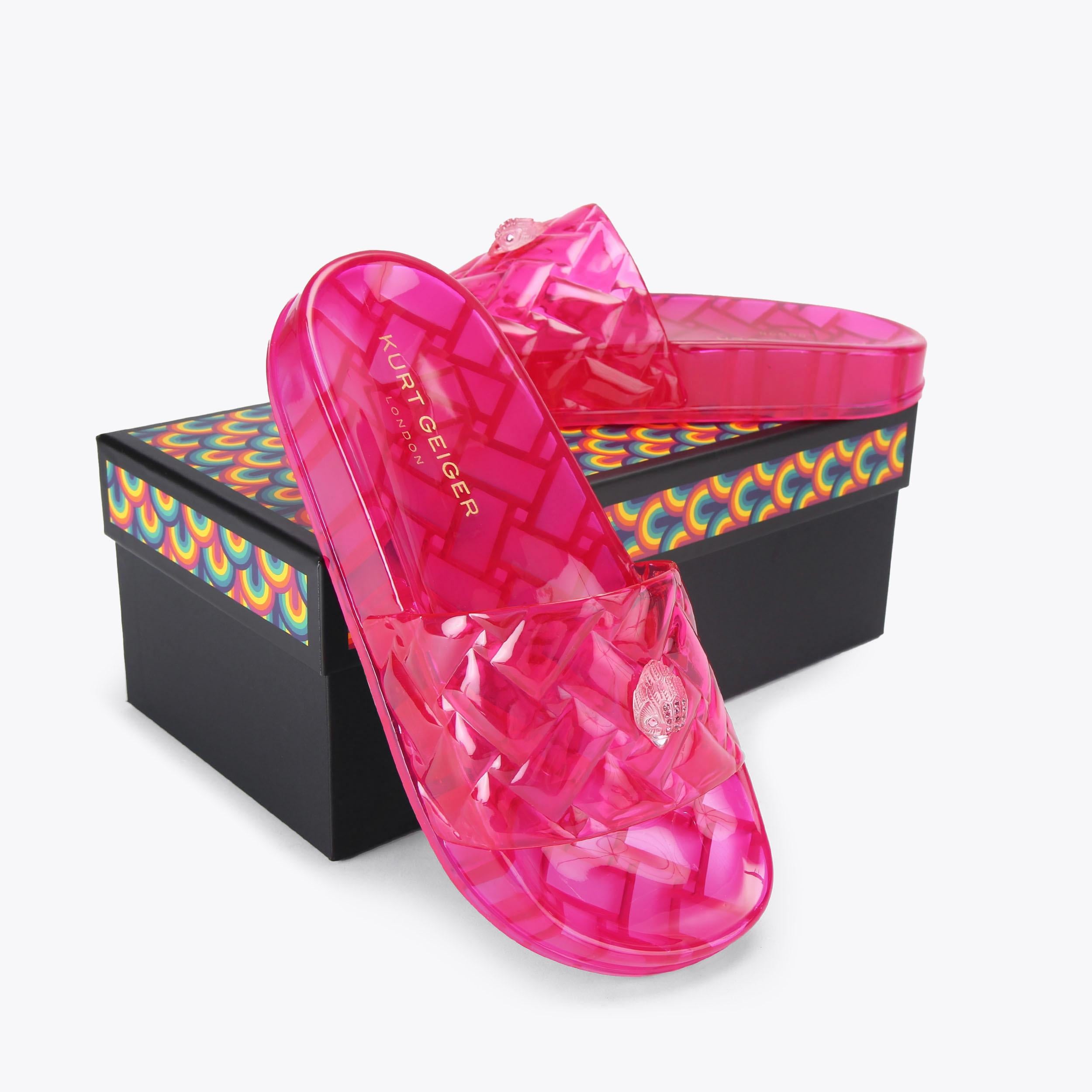 Meena Jelly — Fuchsia Crystal Slide, view 6
