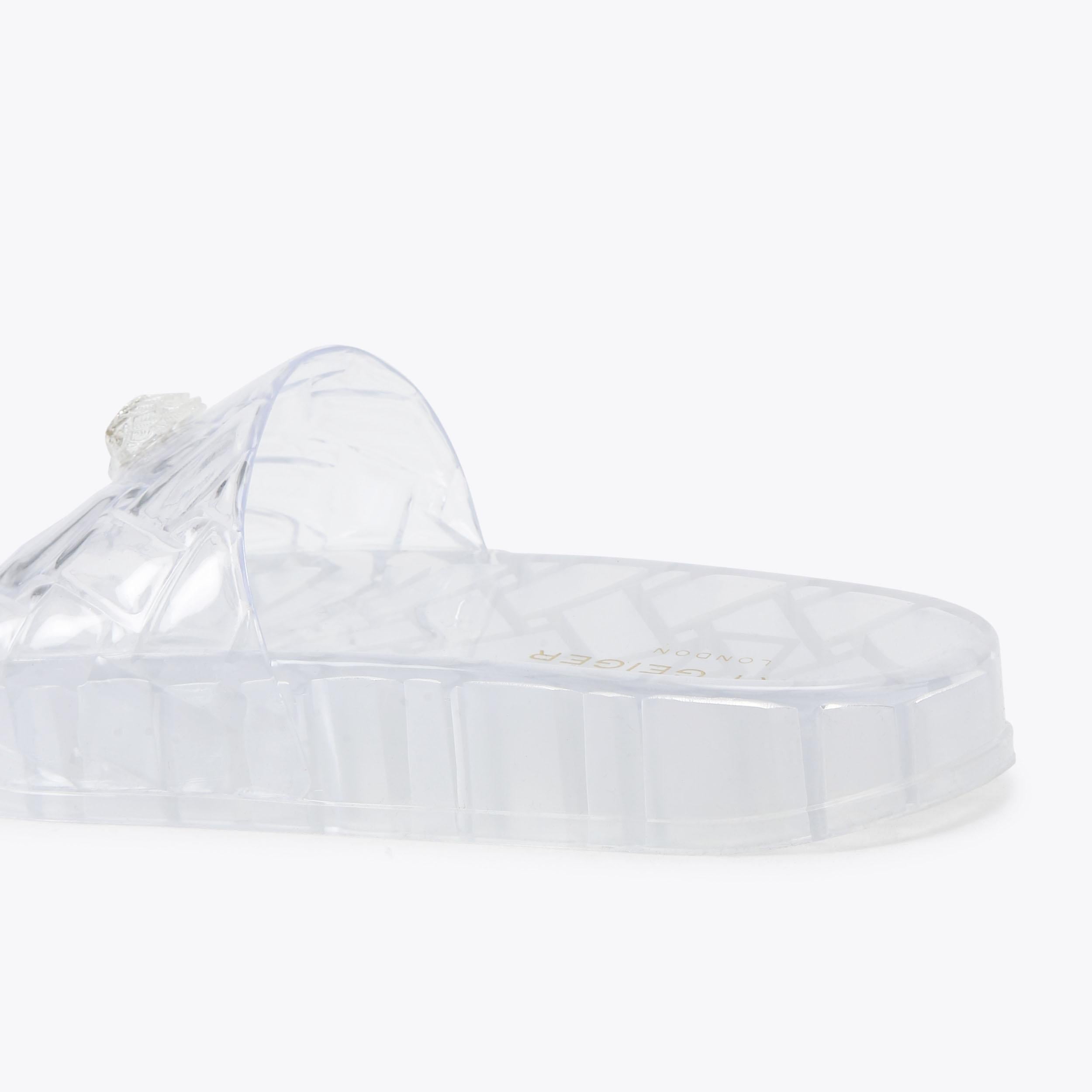 Meena Jelly — Clear Transparent Slide Sandal, detail