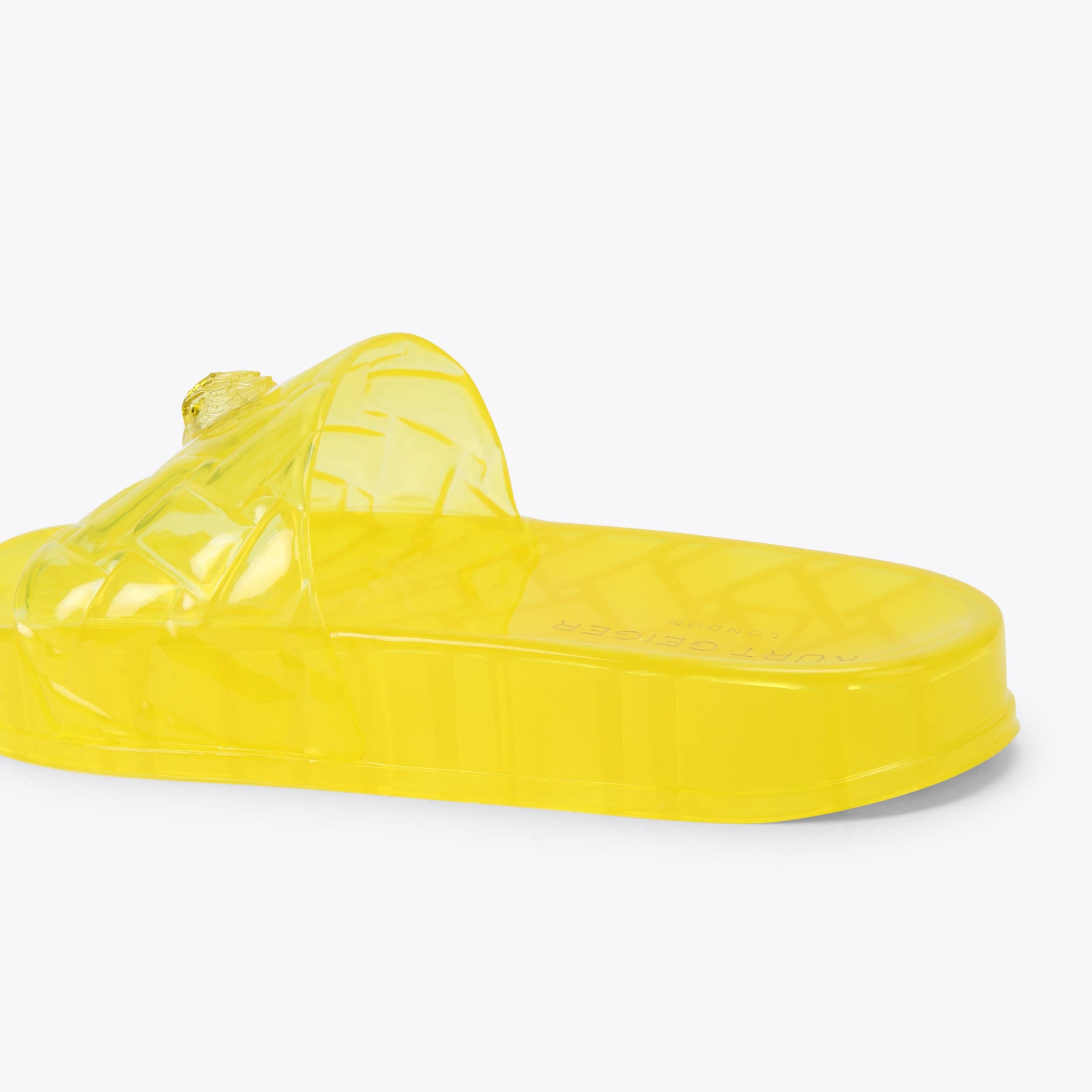 Meena Jelly — Yellow Transparent Slide, detail