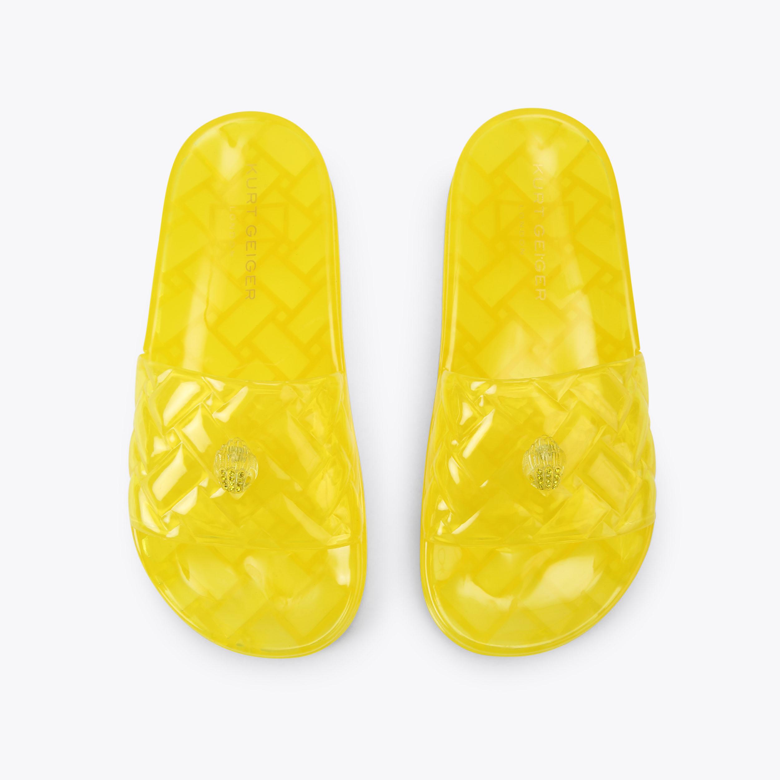 Meena Jelly — Yellow Transparent Slide, view 4