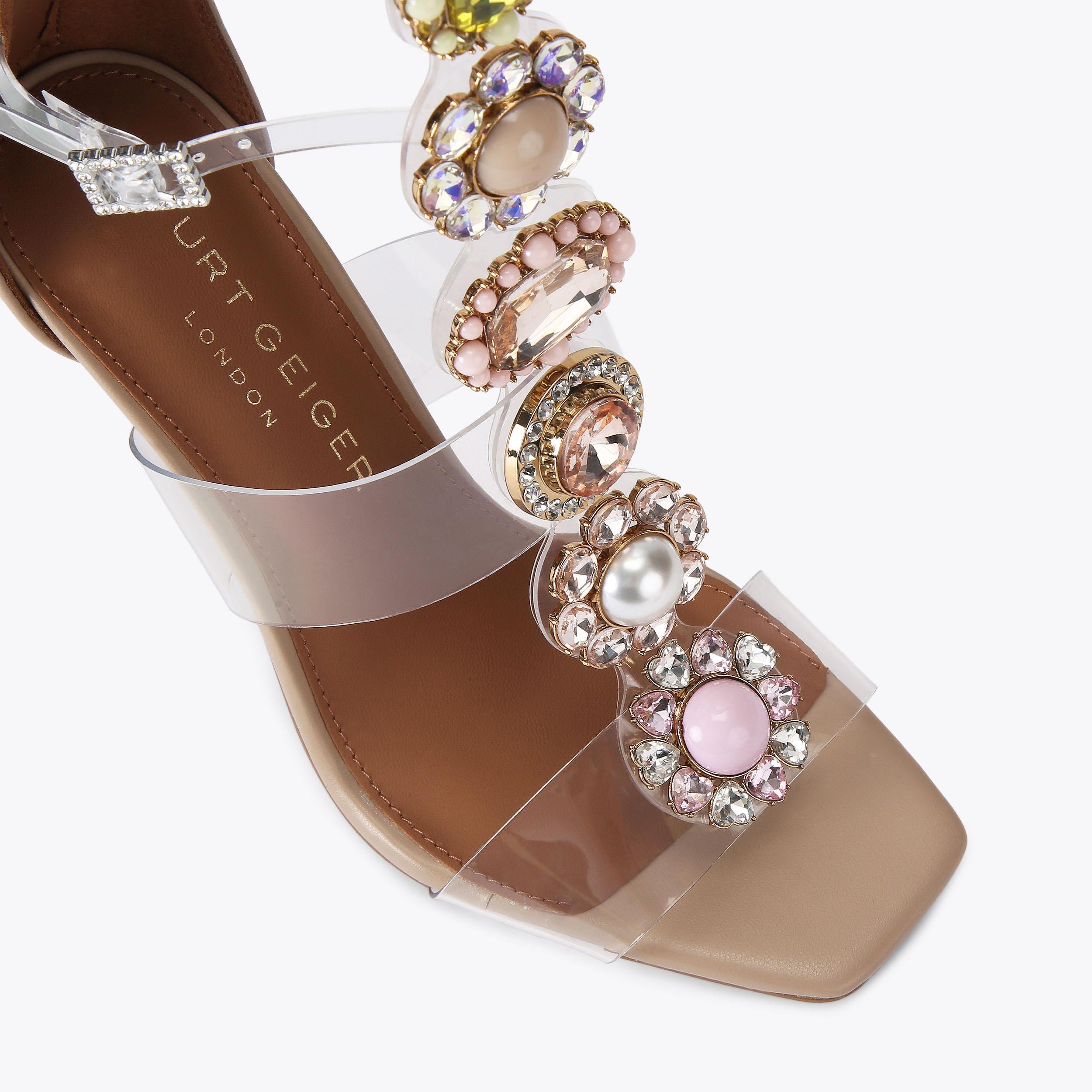 Octavia Gladiator — Blush Crystal Sandal, view 5