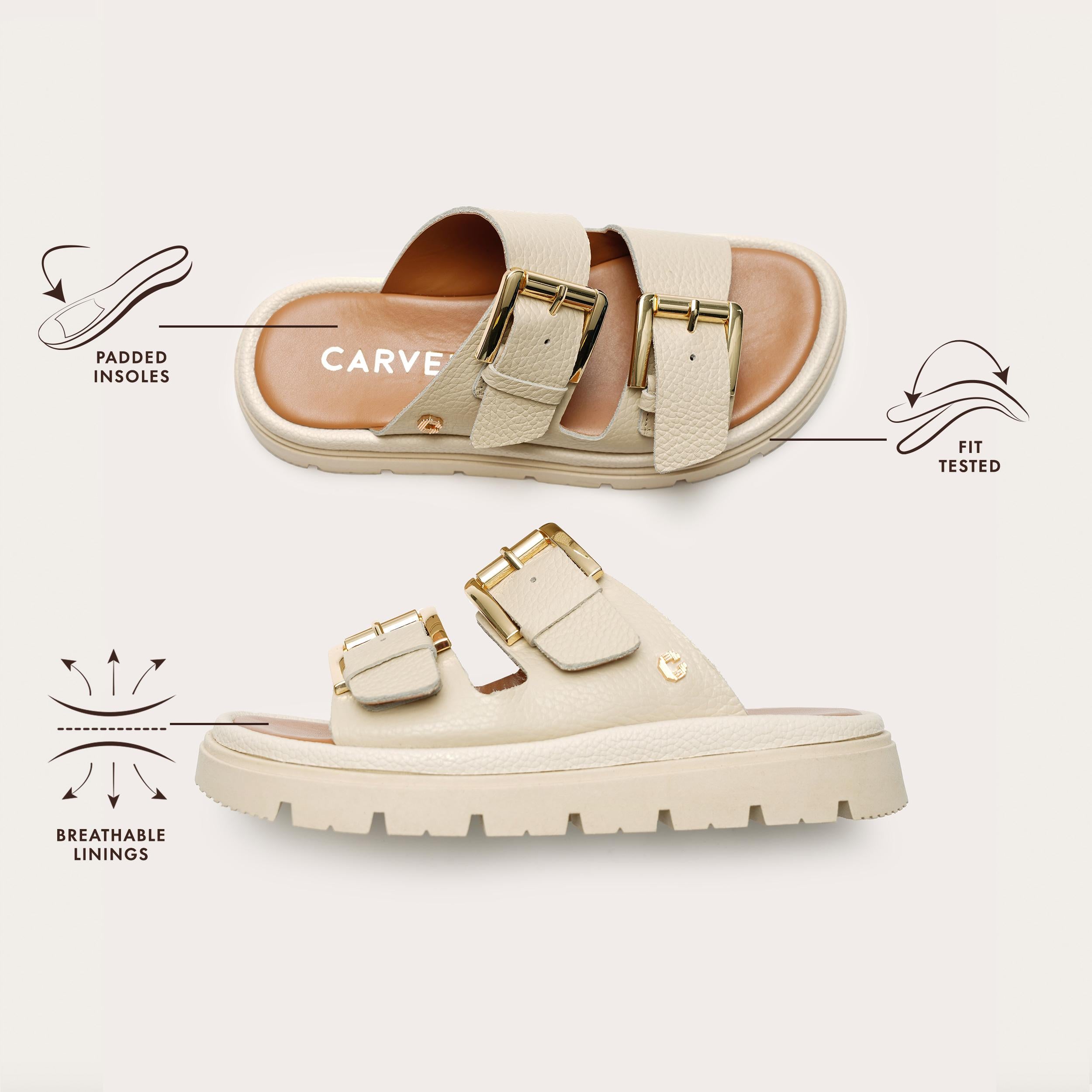 Pavilion — Bone Leather Buckle Sandal, view 6