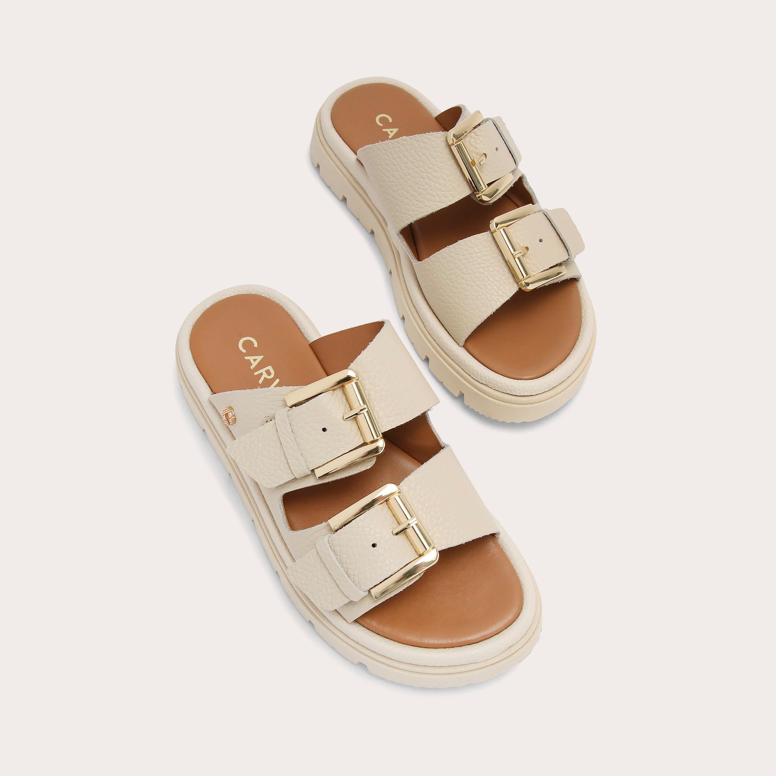 Pavilion — Bone Leather Buckle Sandal, view 4