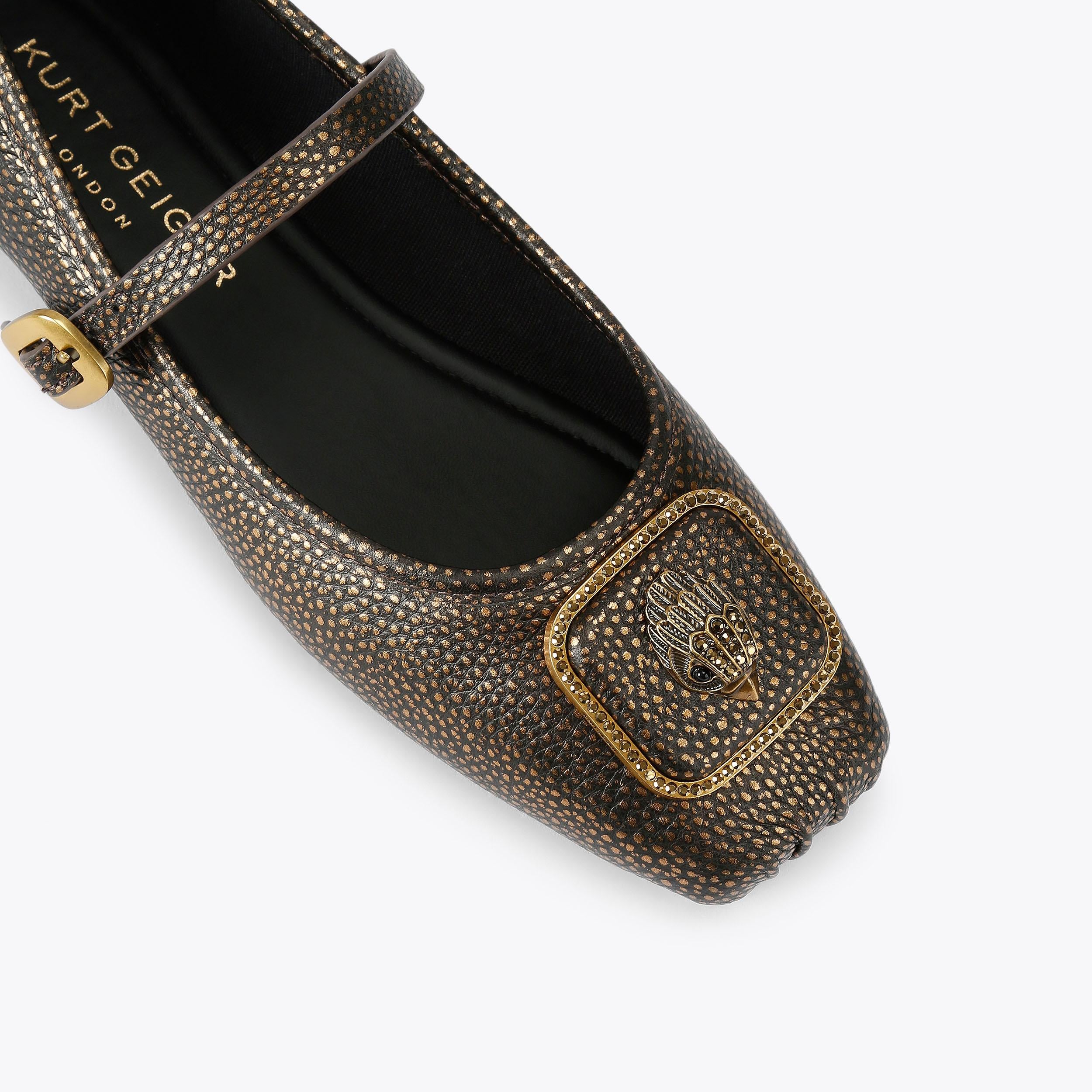 Pimlico Ballerina — Metallic Bronze Flat, view 5