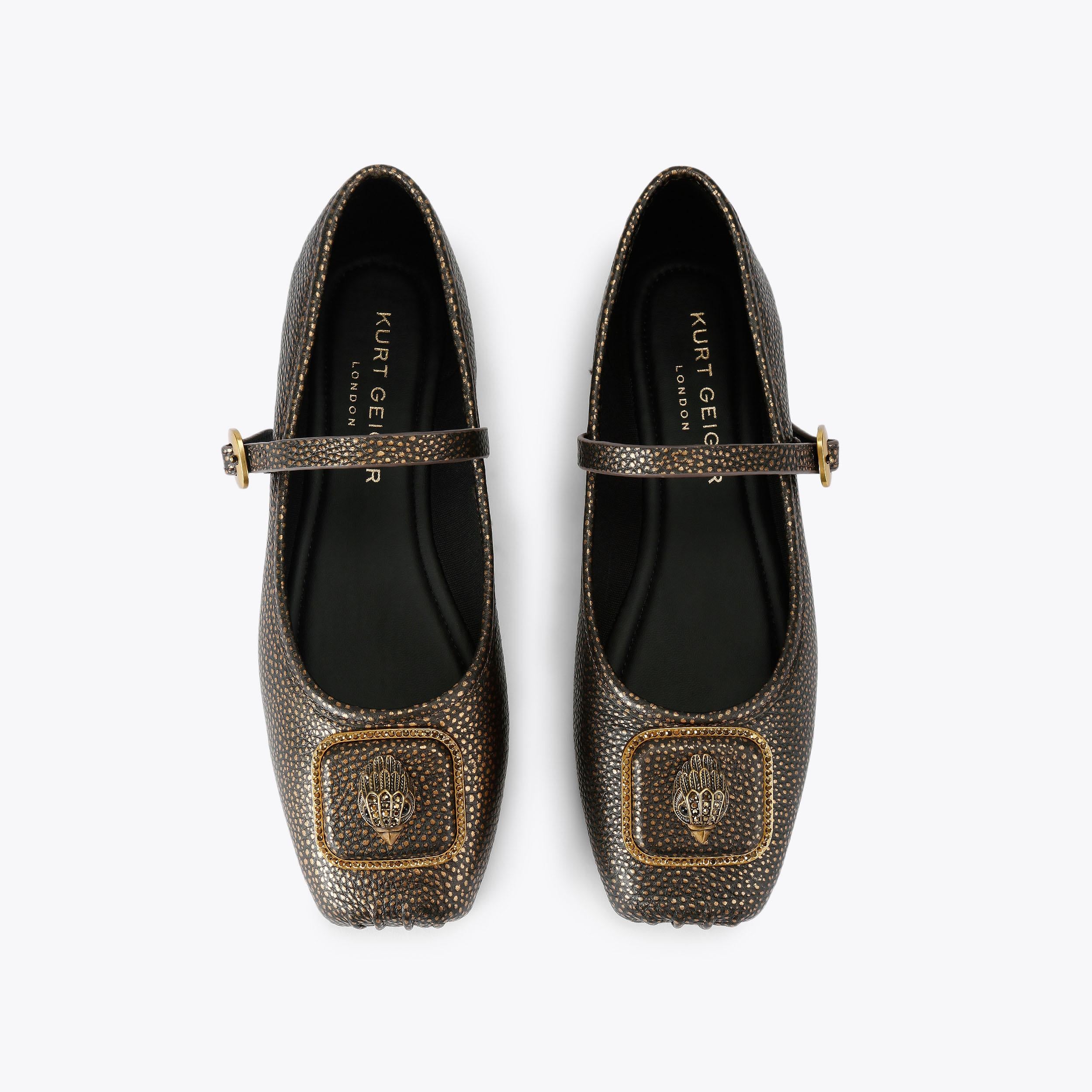 Pimlico Ballerina — Metallic Bronze Flat, view 4
