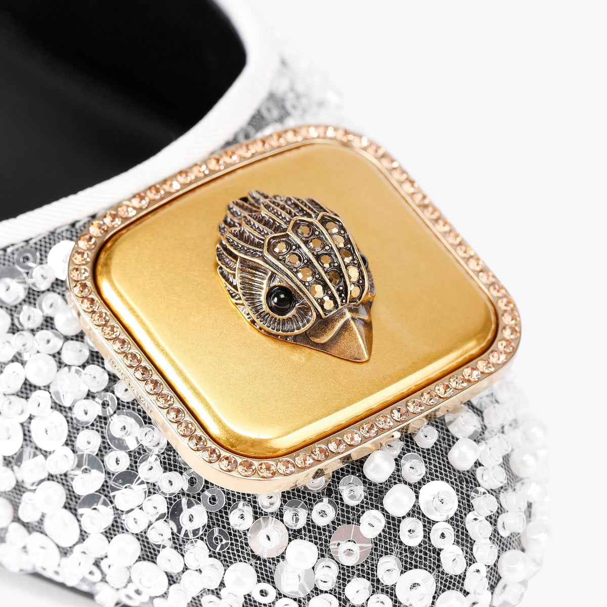 Pimlico Court — White Sequin Heel, view 6
