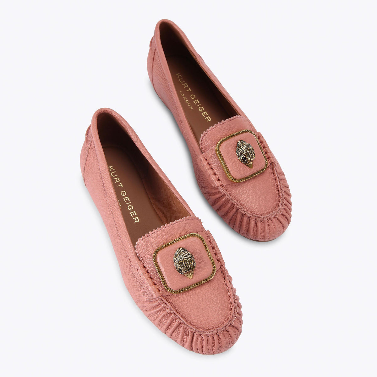 Pimlico Moccasin — Pale Pink Crystal Loafer, view 4