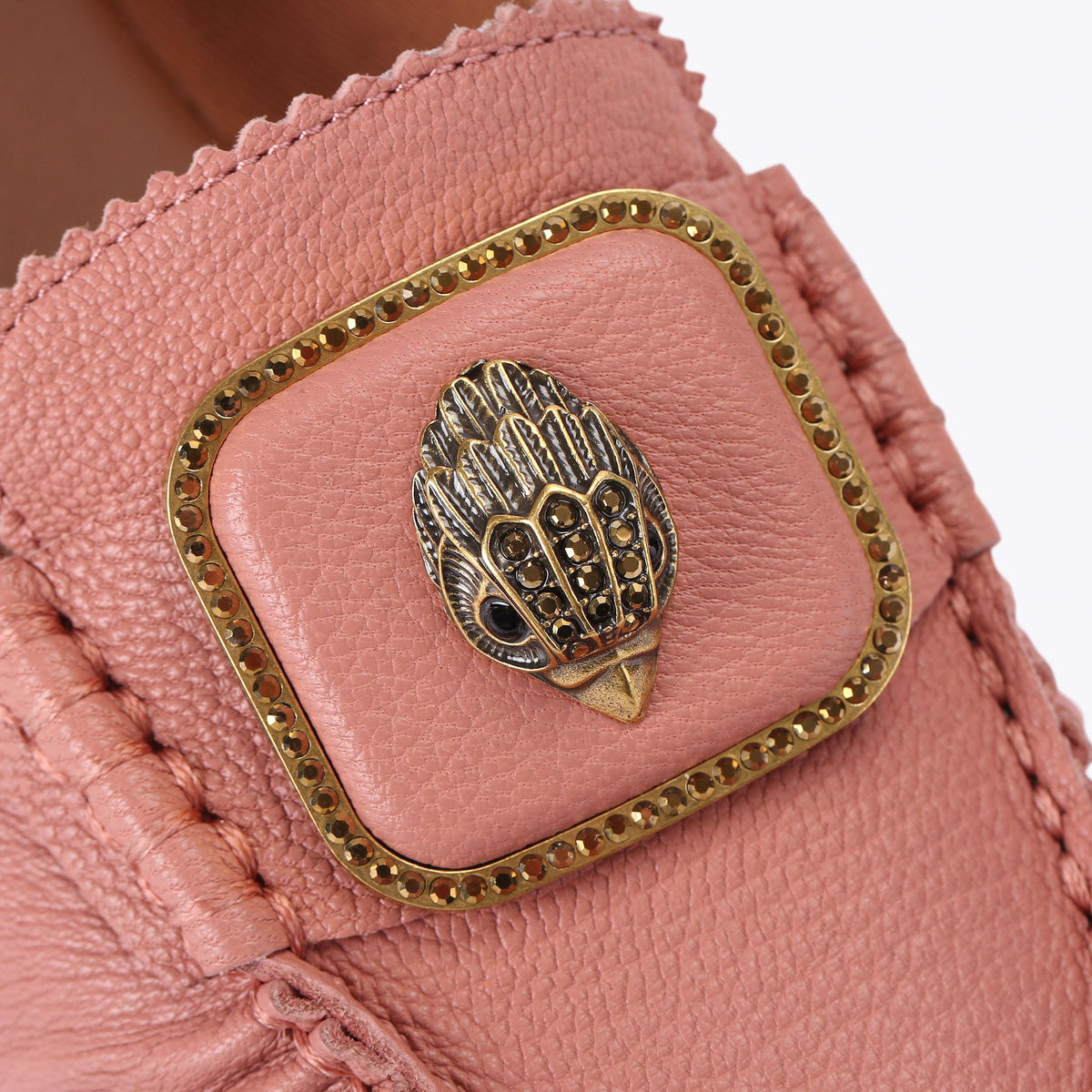 Pimlico Moccasin — Pale Pink Crystal Loafer, view 6