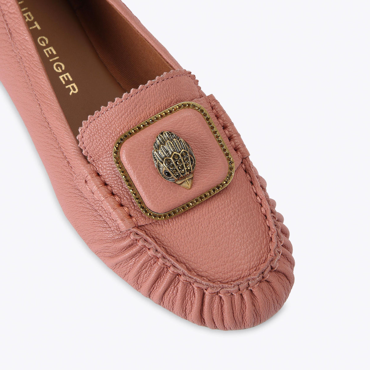Pimlico Moccasin — Pale Pink Crystal Loafer, view 5