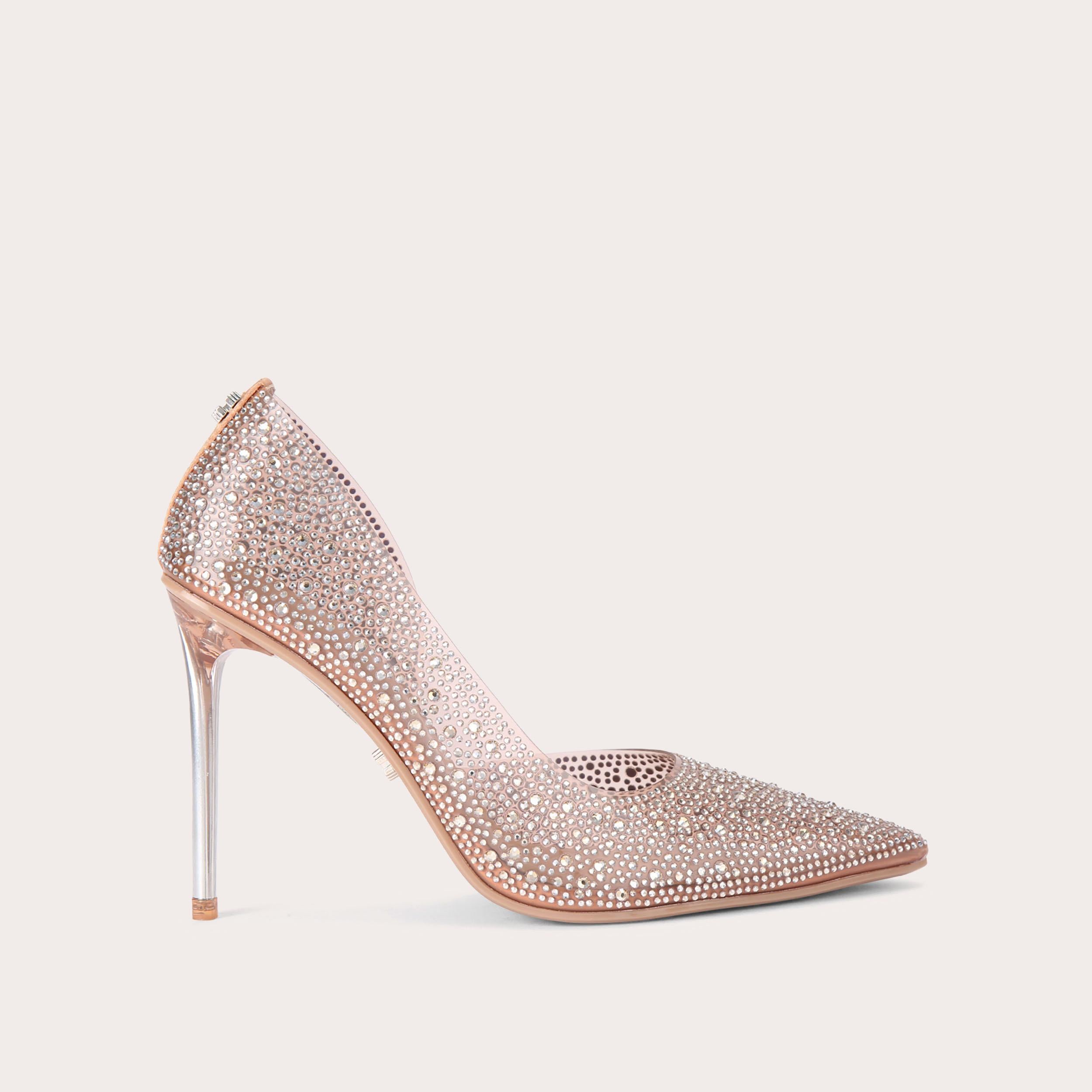 Positano — Bronze Crystal Vinyl Court, side profile