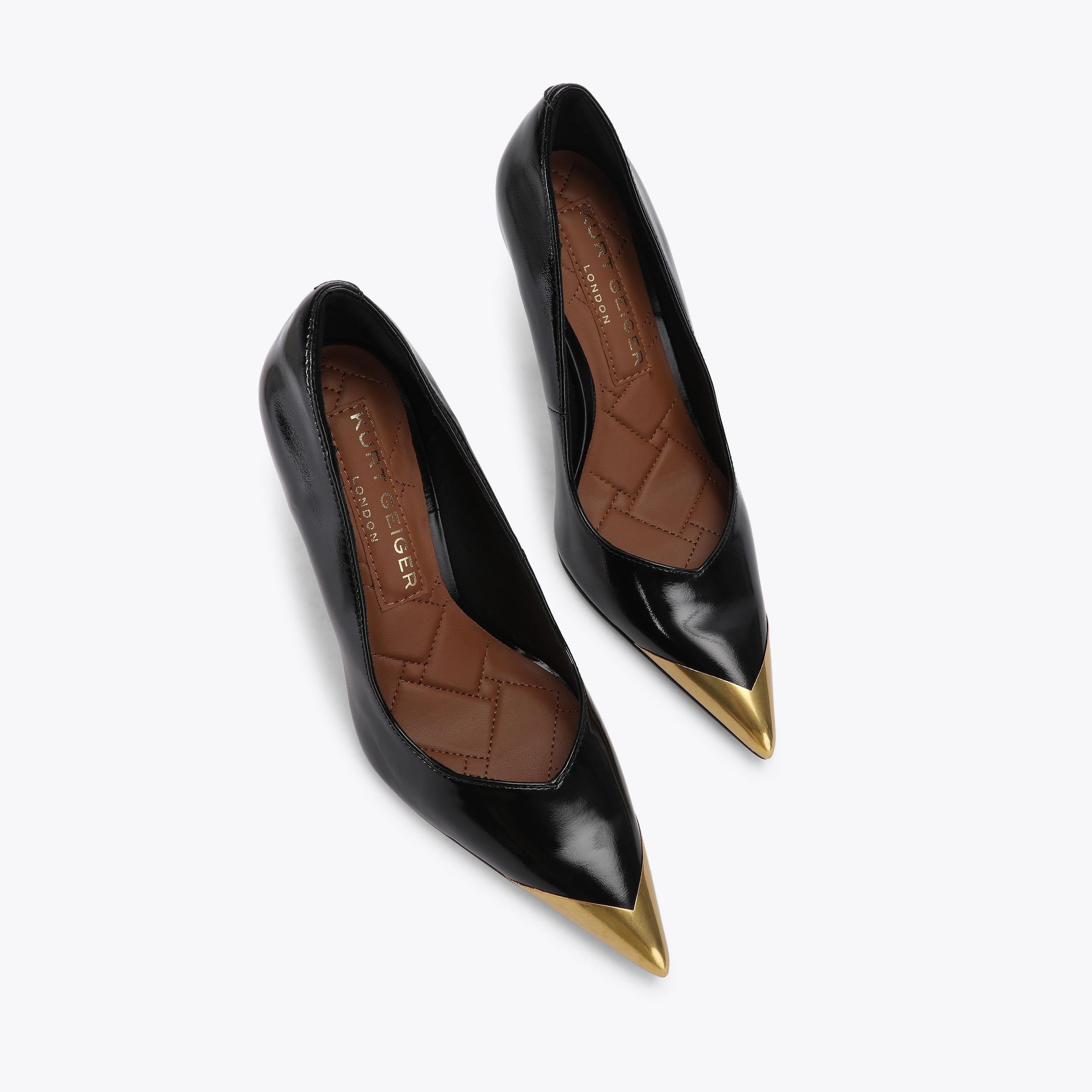 Regent Point Court — Black Patent Court Heel, view 4