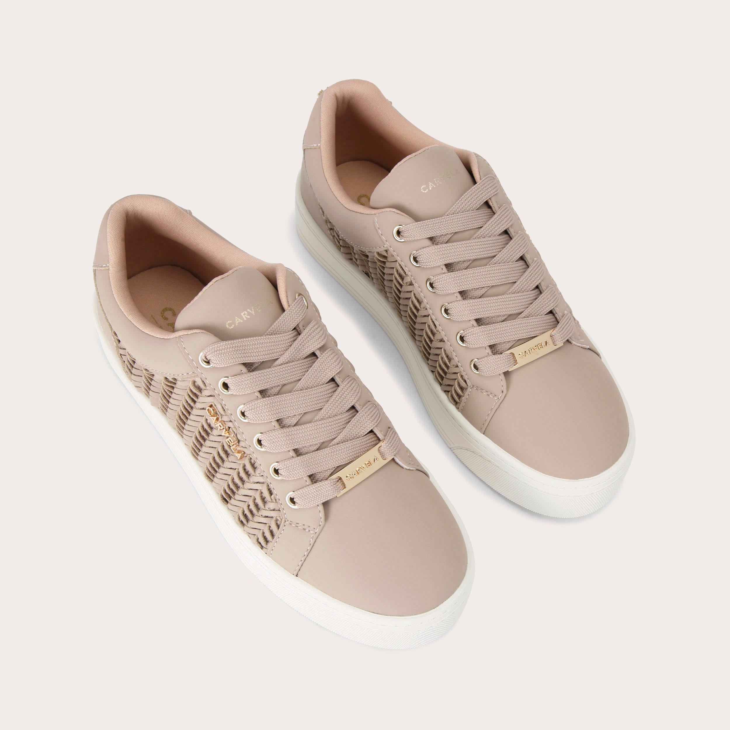 Sardinia — Taupe Synthetic Trainer, view 1