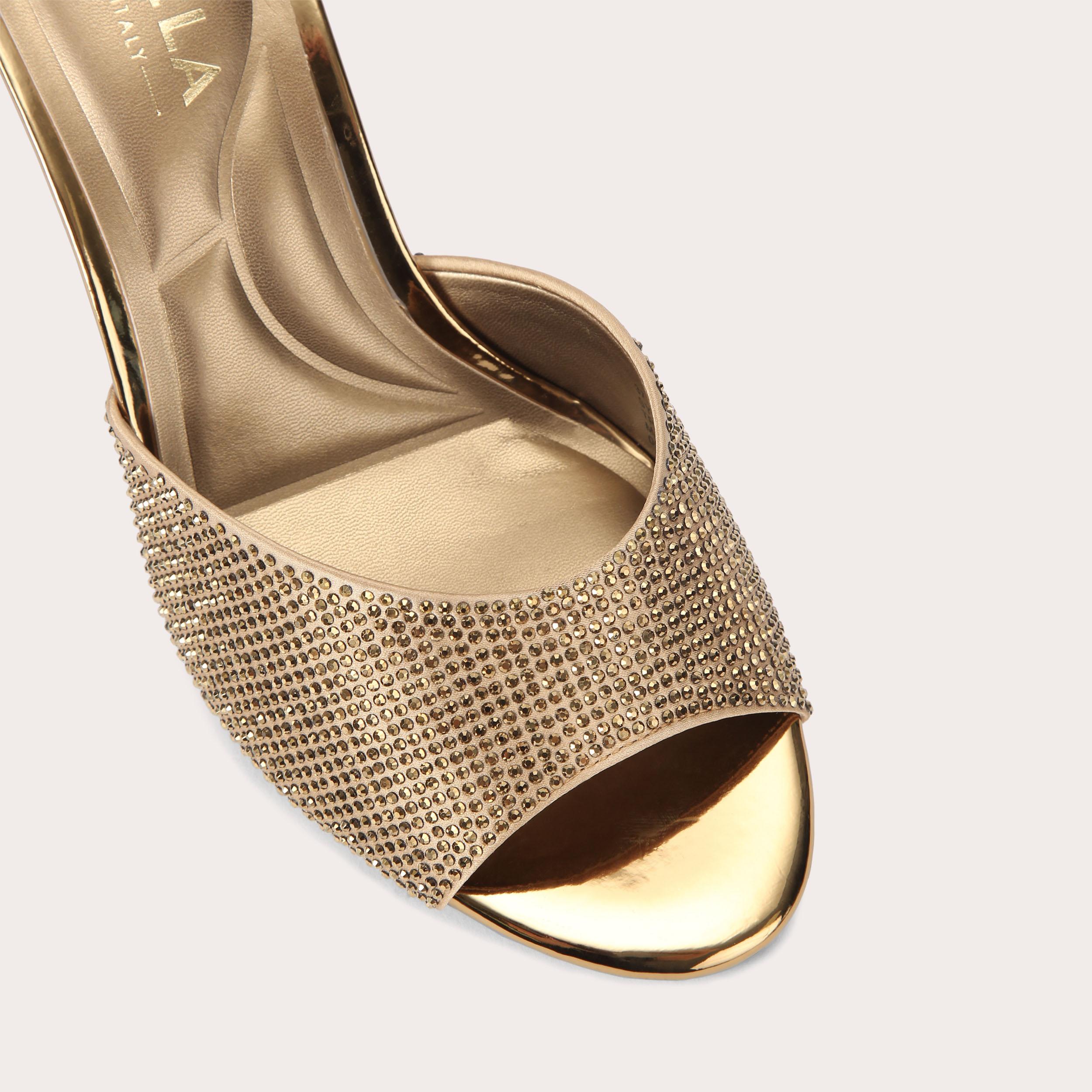 Silvia Mule — Bronze Crystal Heel, view 5