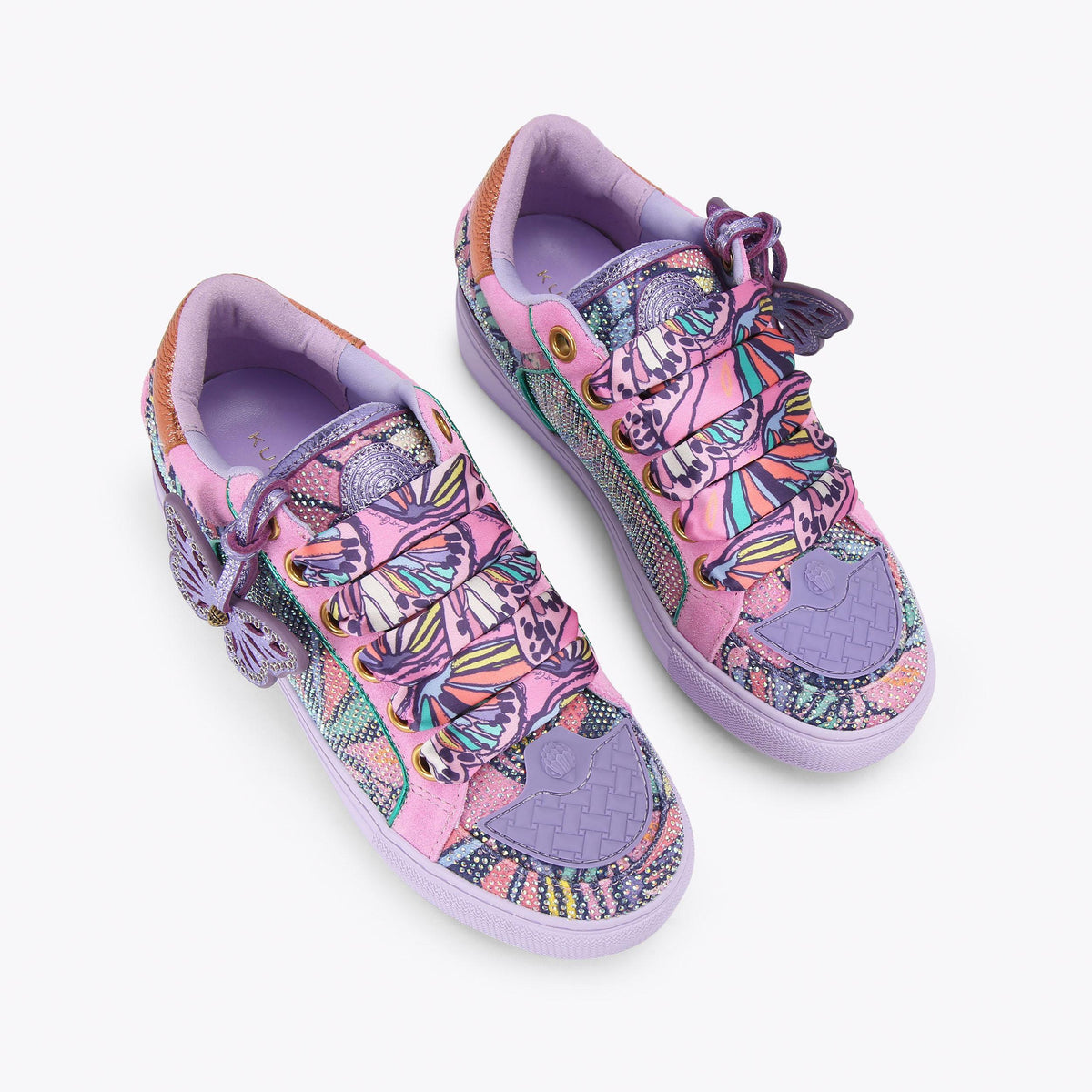 Southbank — Lilac Butterfly Print Sneaker, view 4