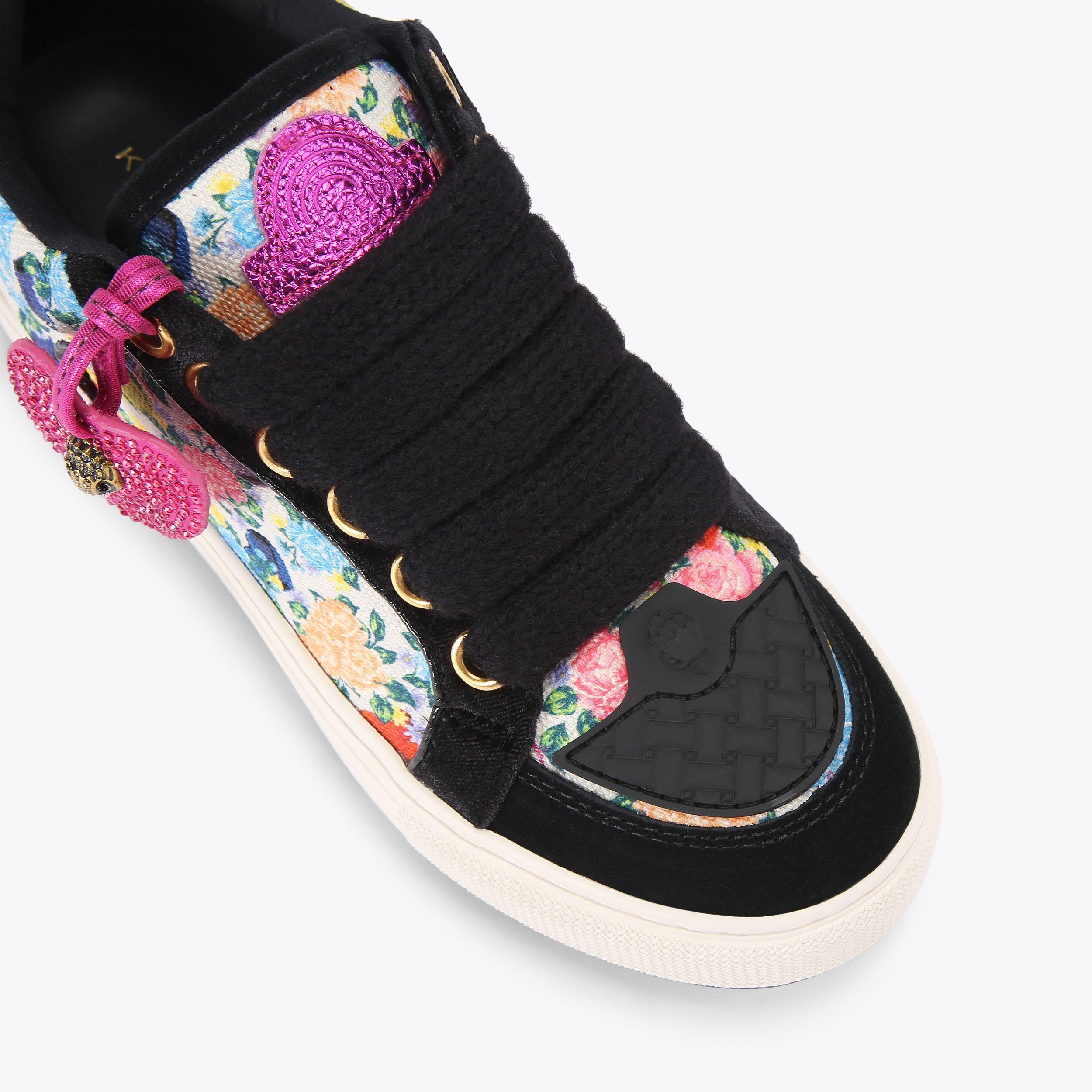 Southbank Tag — Black Floral Print Sneaker, view 5