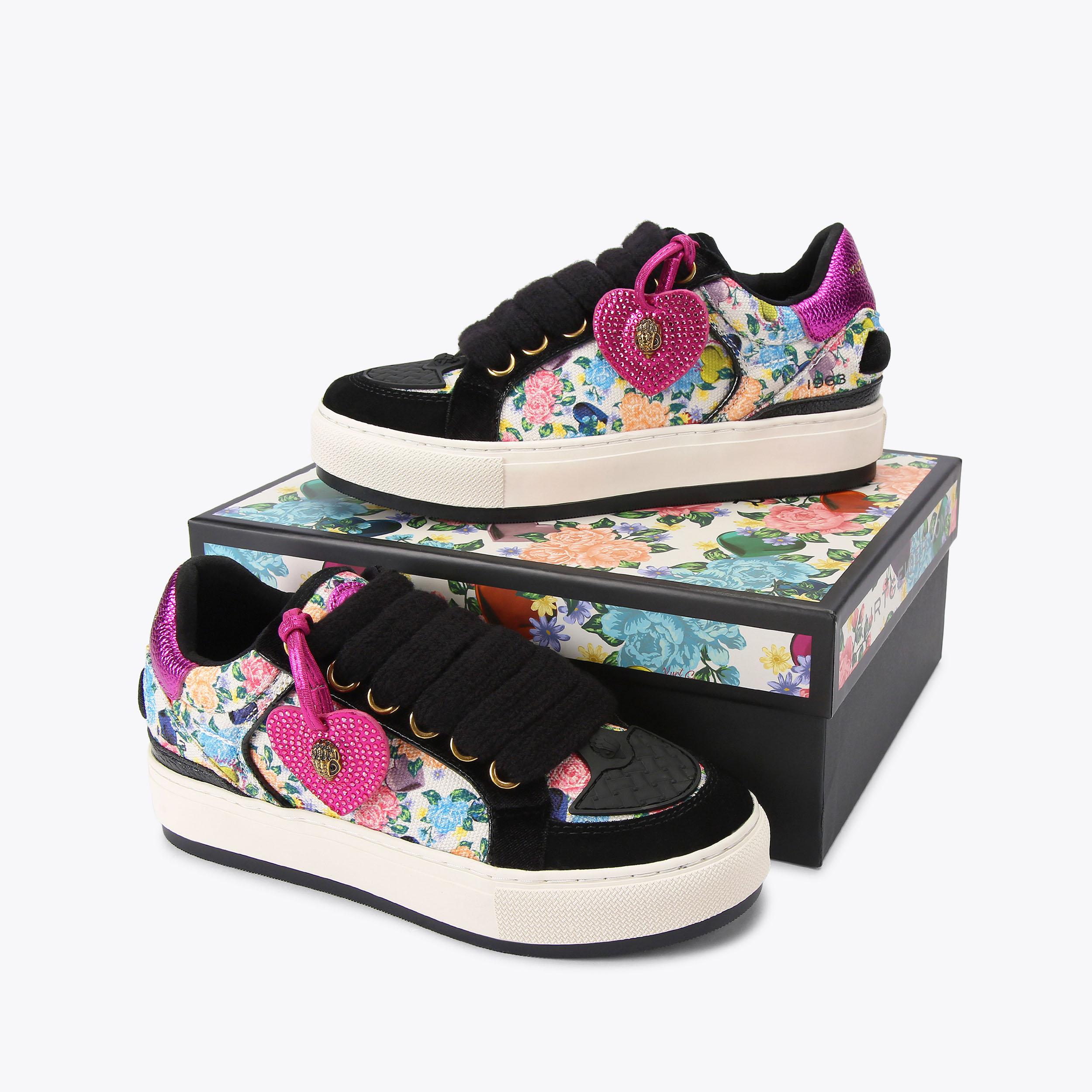 Southbank Tag — Black Floral Print Sneaker, view 6