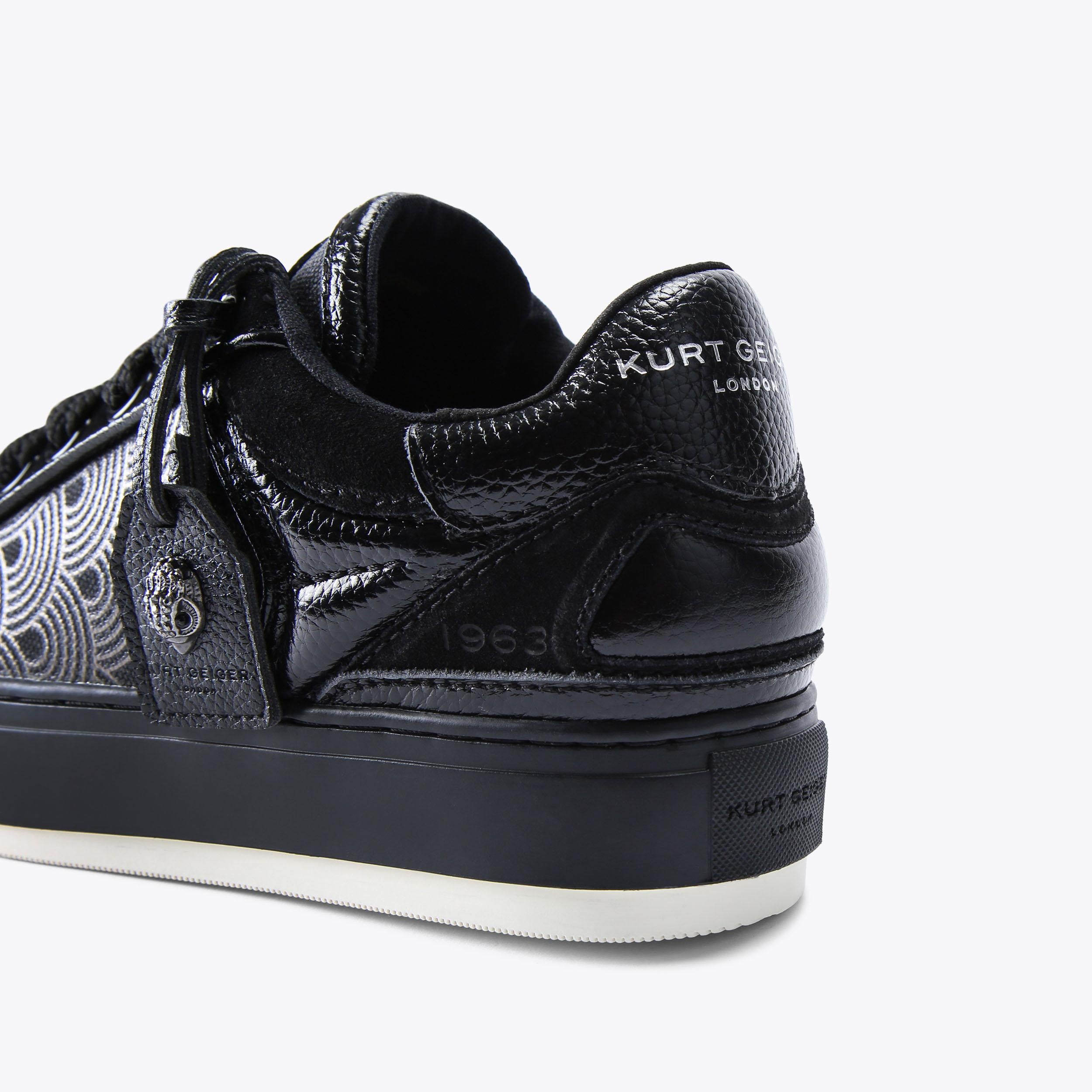 Southbank Tag — Black Fabric Sneaker, detail