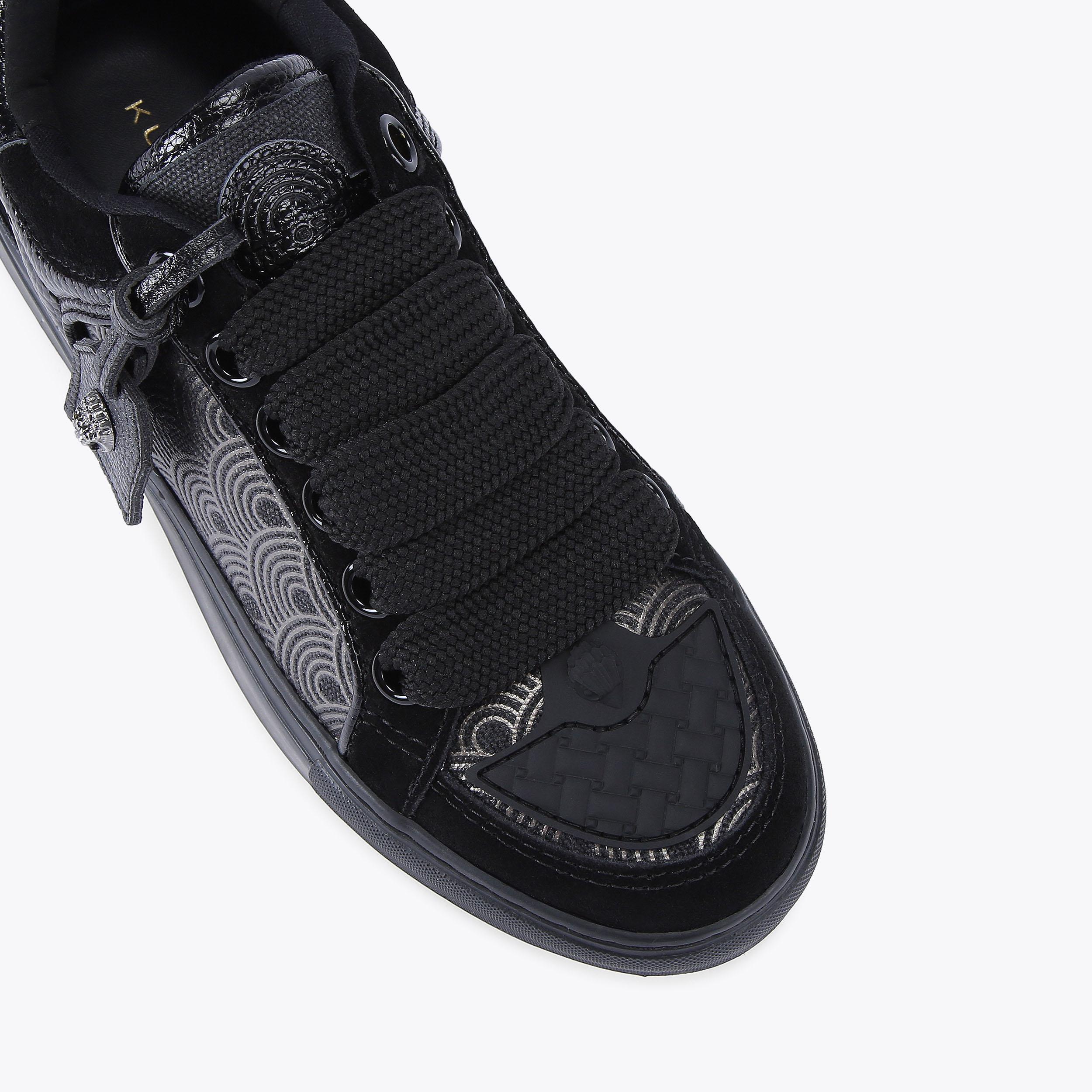 Southbank Tag — Black Fabric Sneaker, view 5