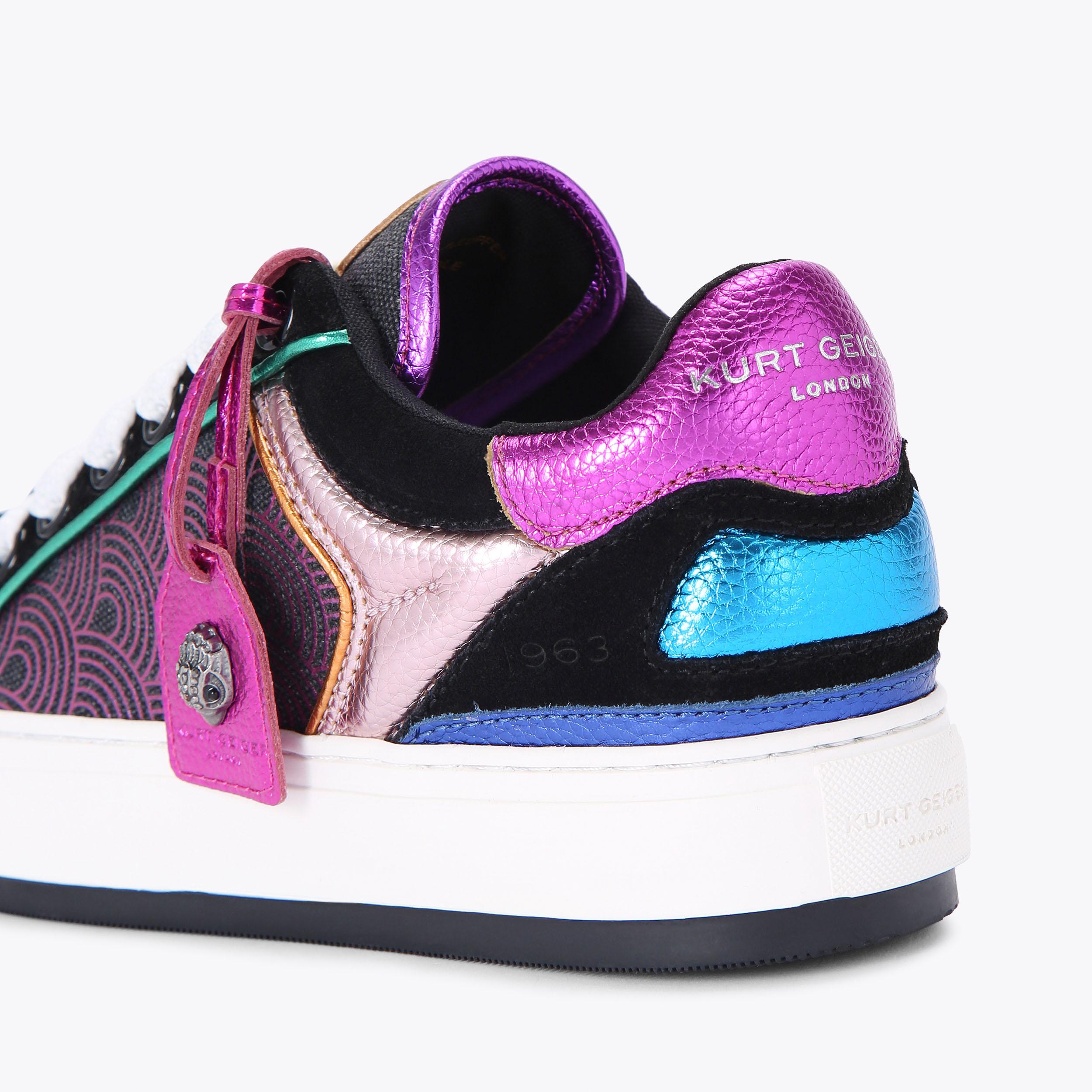Southbank Tag — Black Rainbow Print Sneaker, detail