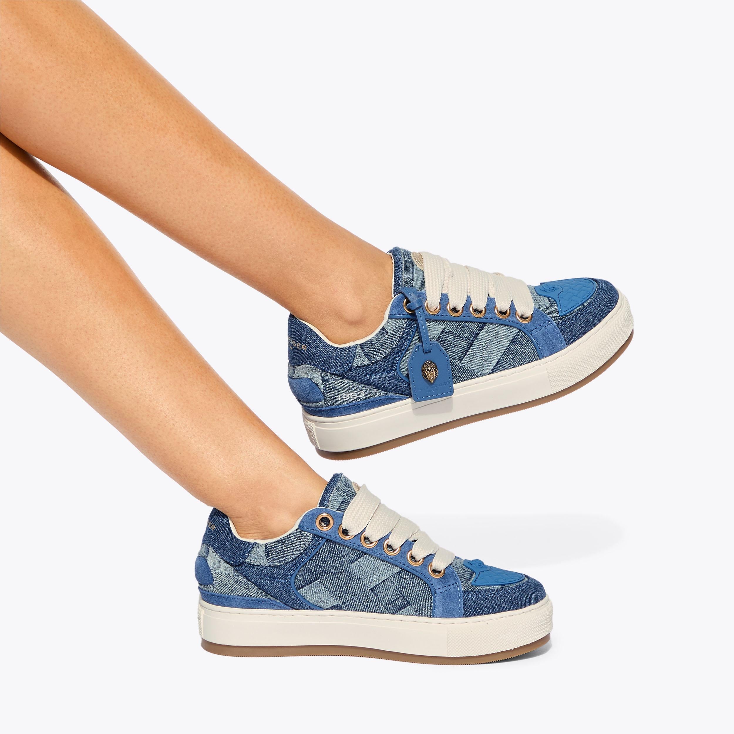 Southbank Tag — Denim Sneaker, worn on foot