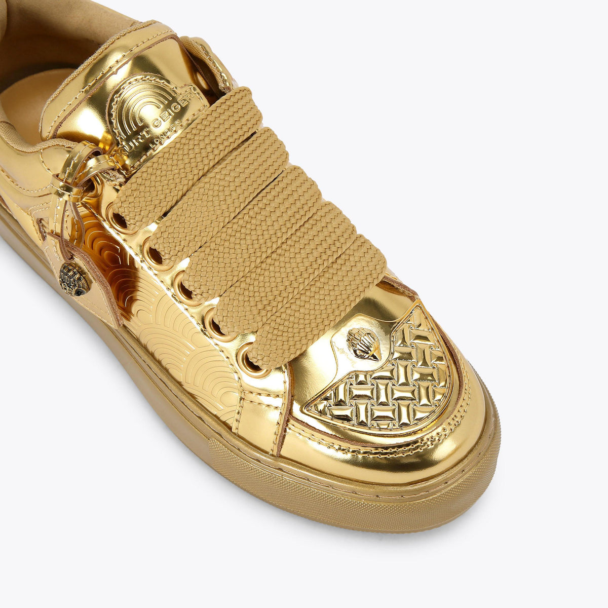 Southbank Tag — Metallic Gold Leather Sneaker, view 5
