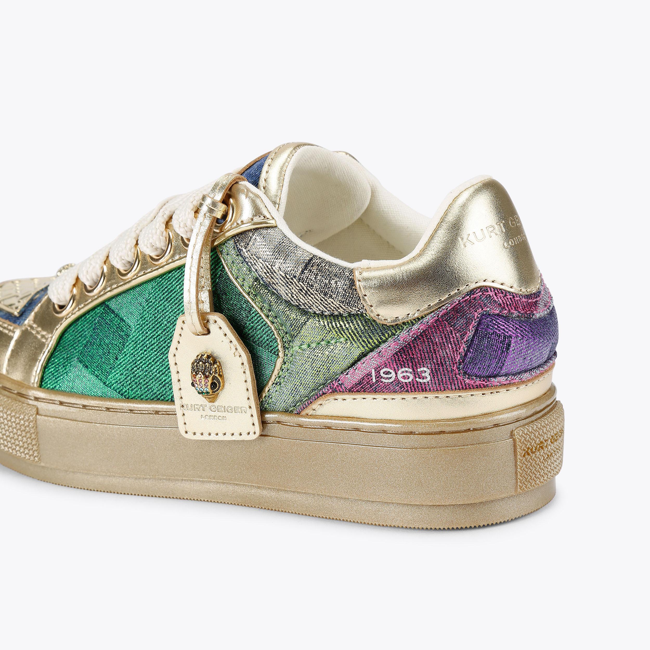 Southbank Tag — Multicolour Denim Sneaker, detail