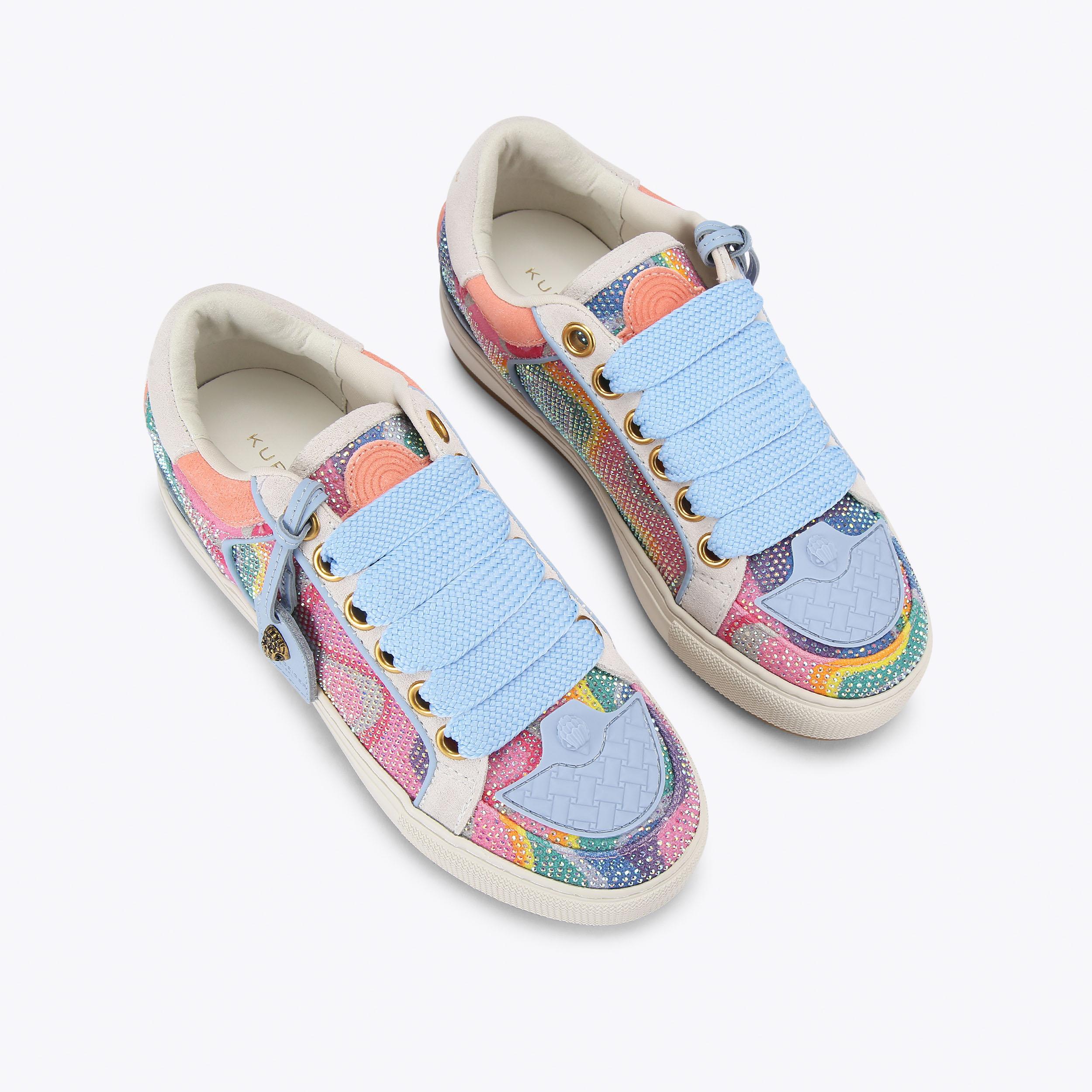 Kurt Geiger London Southbank Tag — Multicolour Crystal Sneaker, view 3